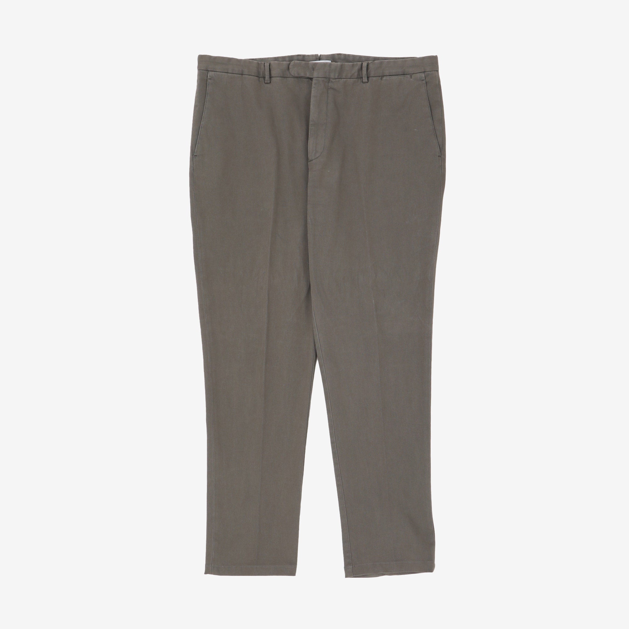 Pleated Cotton Chinos