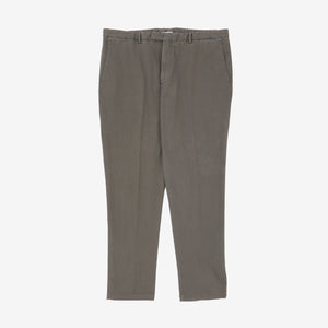 Pleated Cotton Chinos