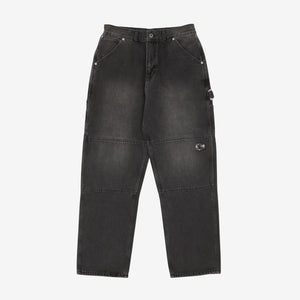 Washed Double Knee Denim Pant