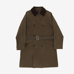 Iridescent Belted Overcoat