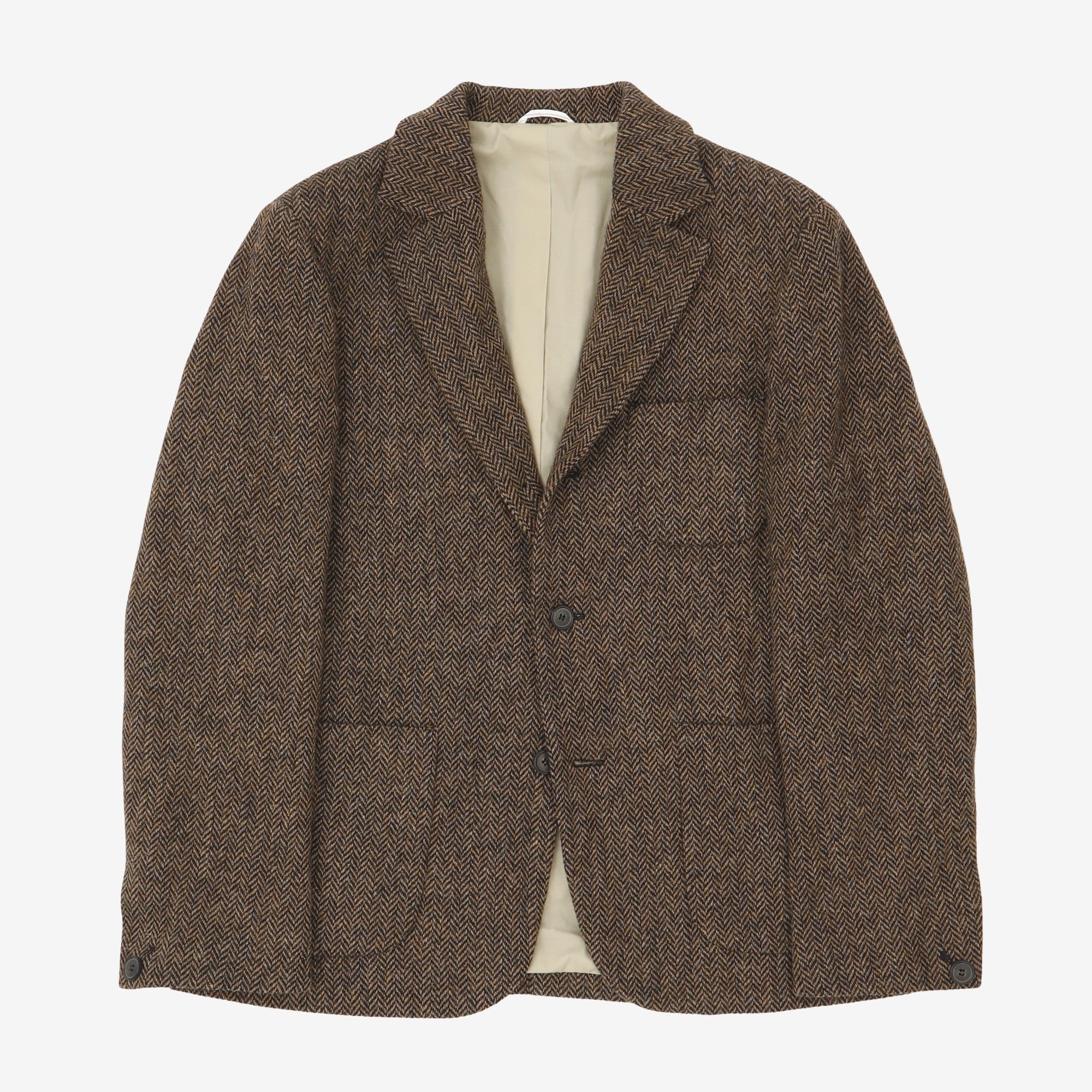 Herringbone Wool Blazer