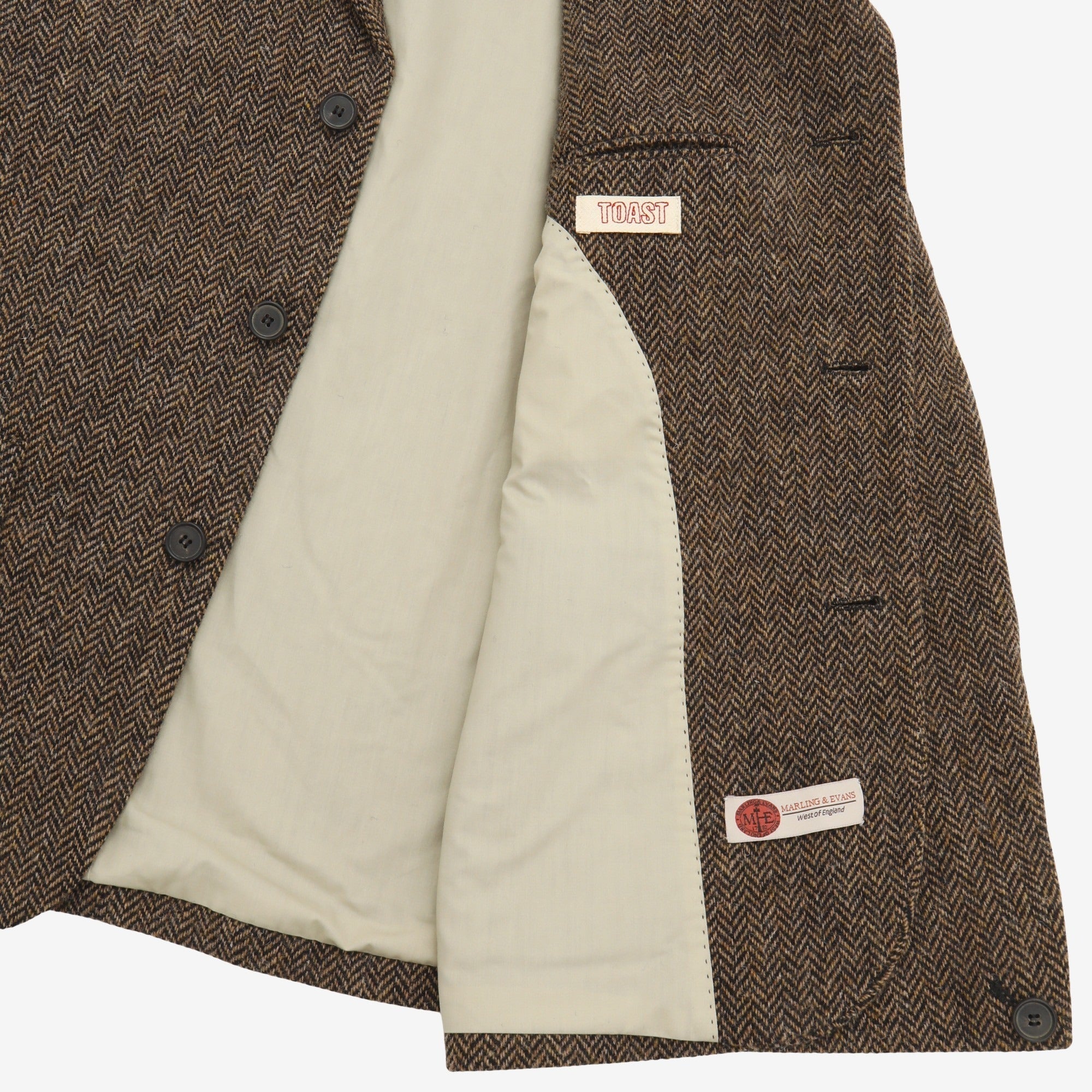 Herringbone Wool Blazer