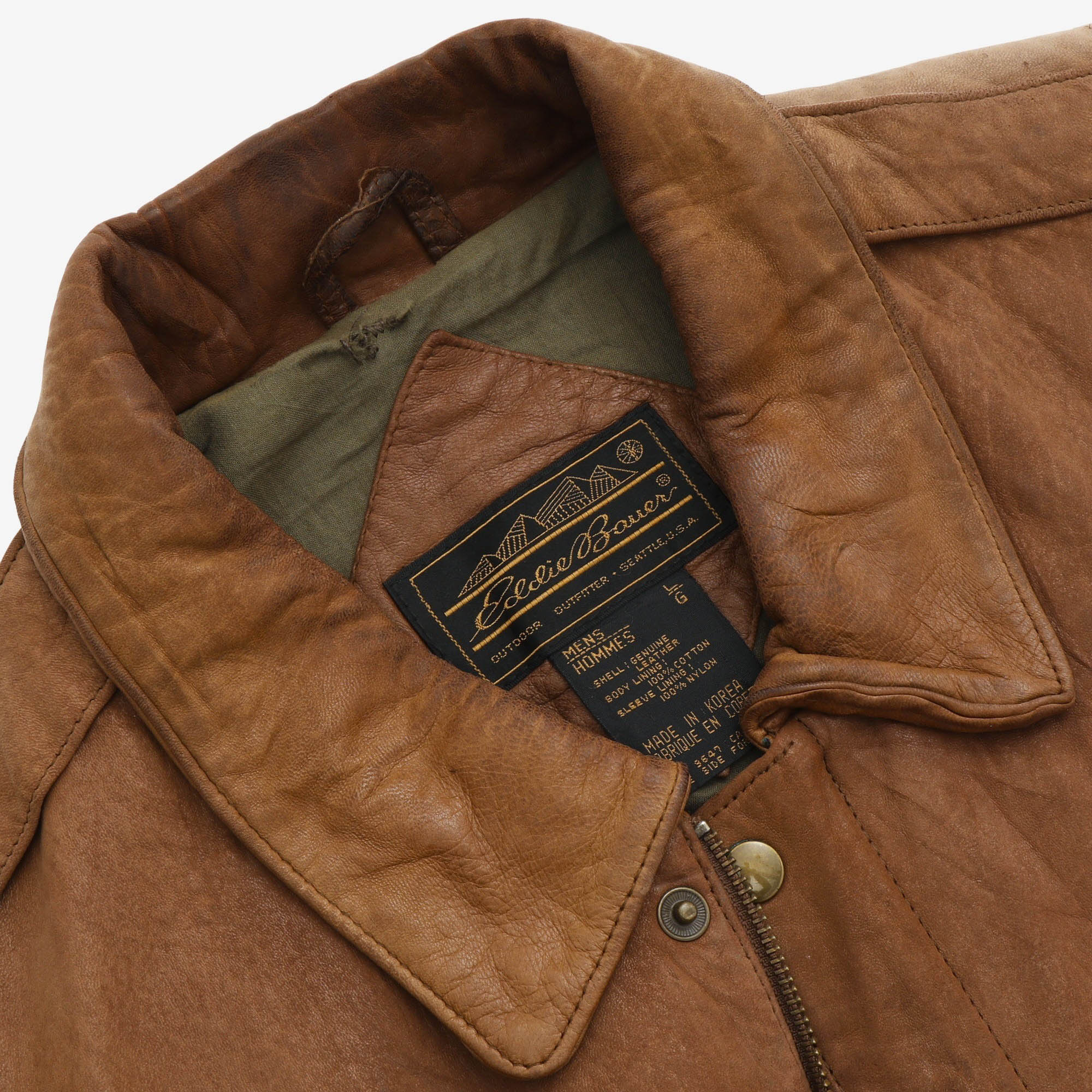 Vintage Leather Flight Jacket