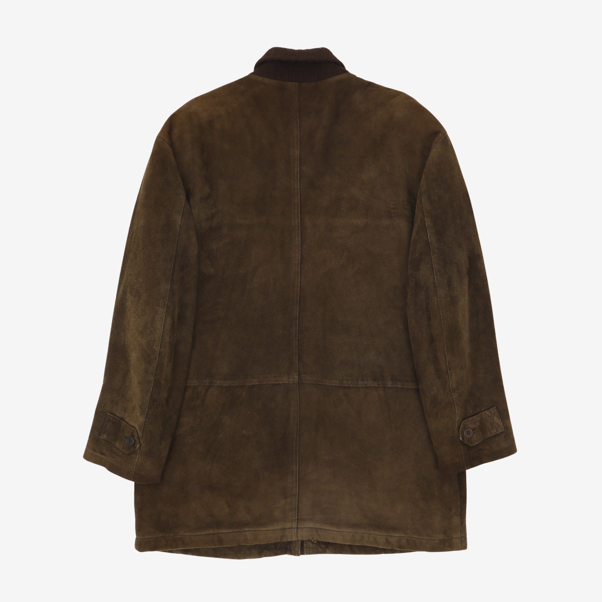 Suede Coverall Jacket