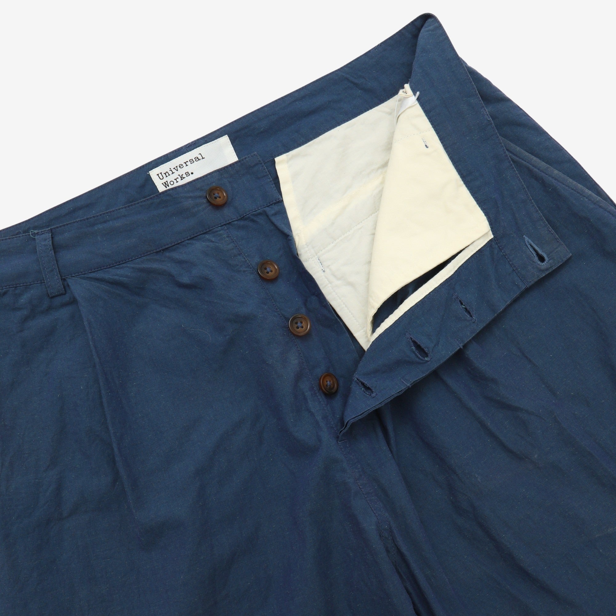 Pleated Linen Blend Pant