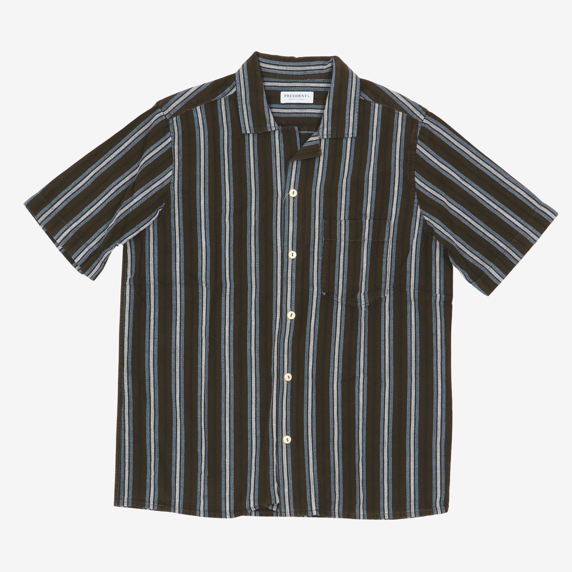 Washed Rangi Hawaiian Stripe Shirt