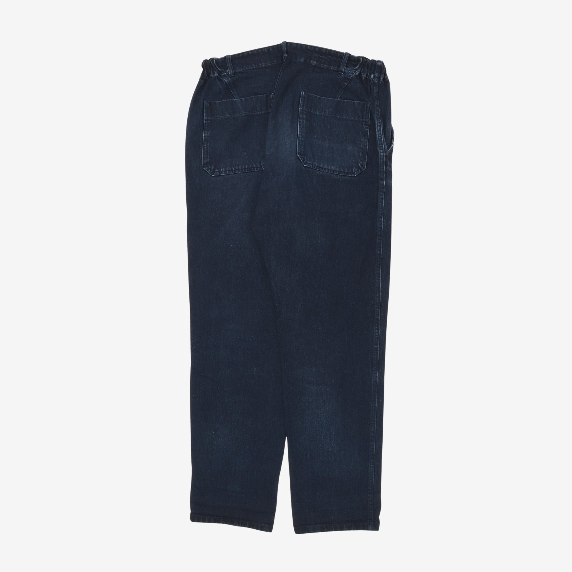 Elasticated Denim Trouser