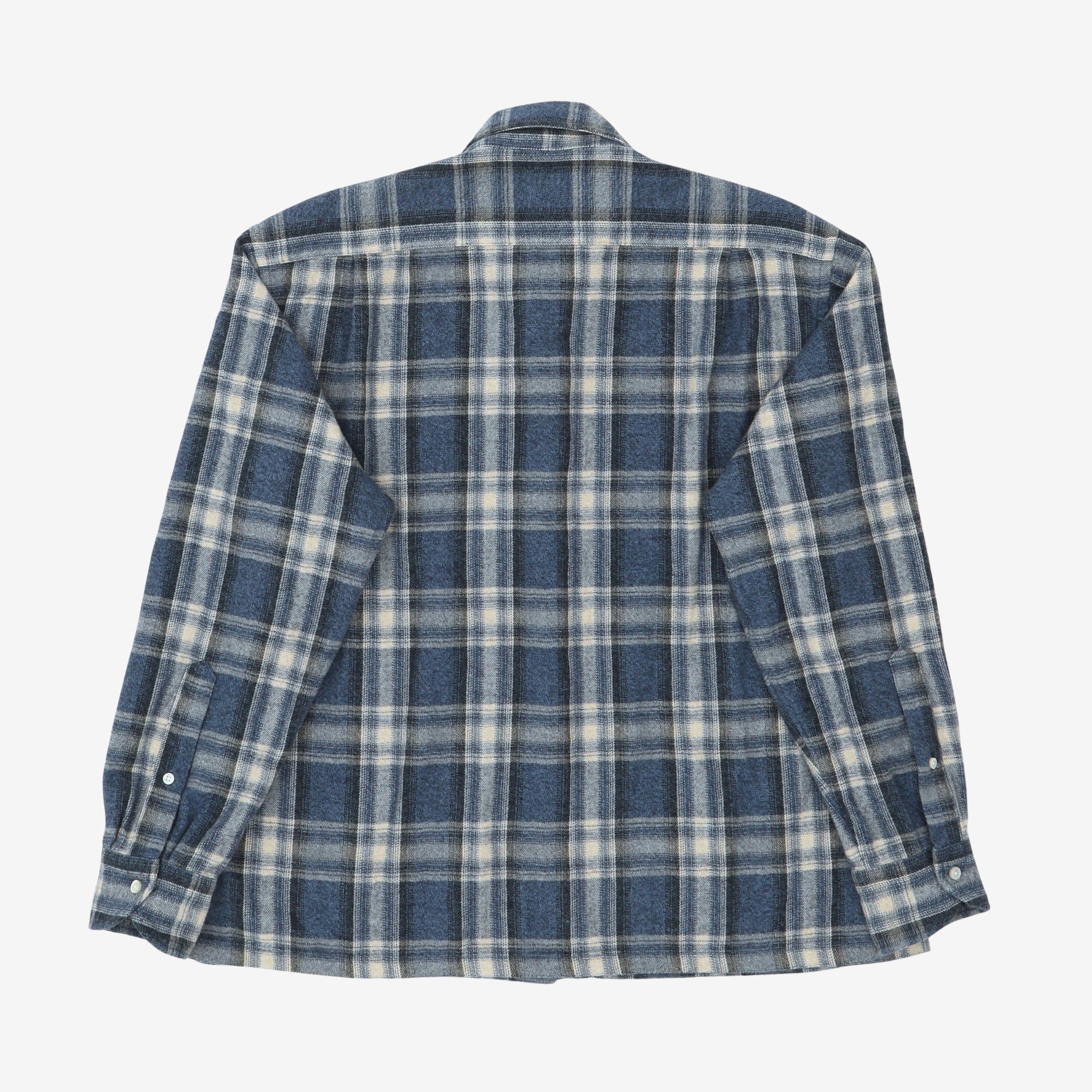 Ombre Plaid Flannel Shirt