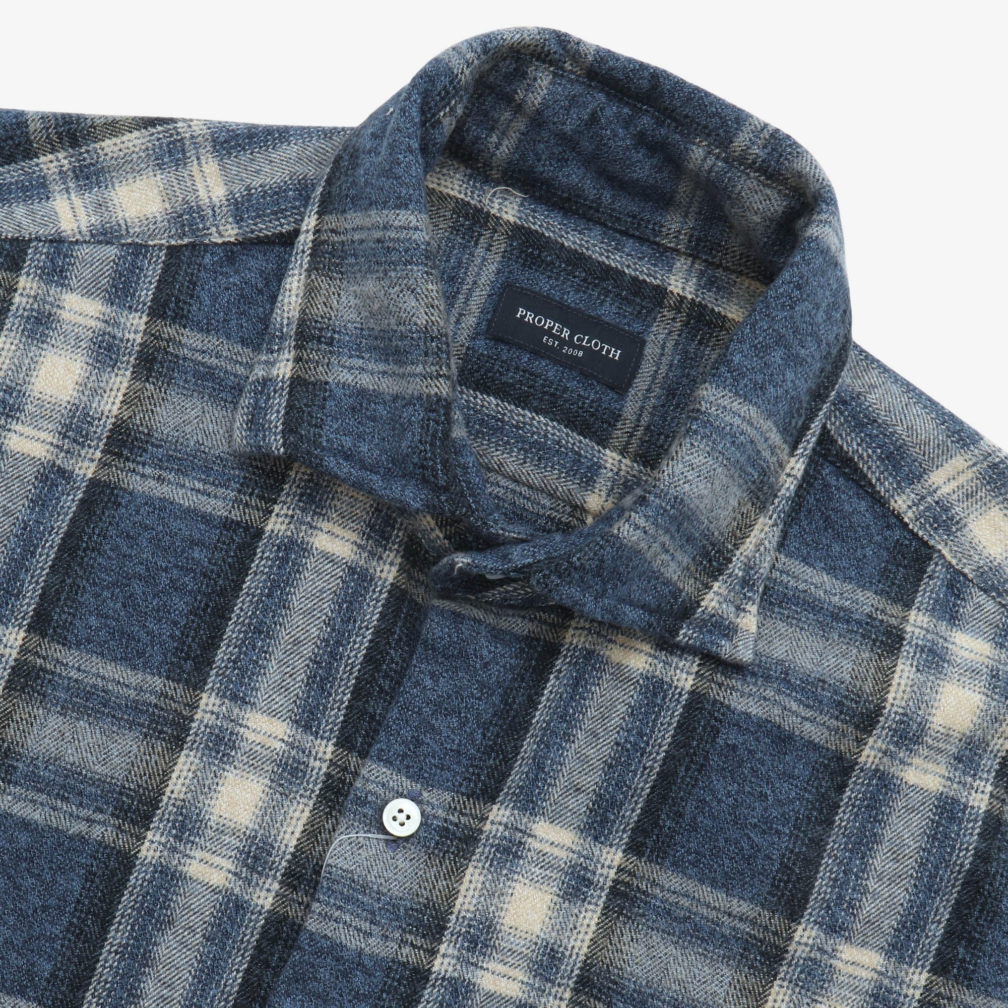 Ombre Plaid Flannel Shirt