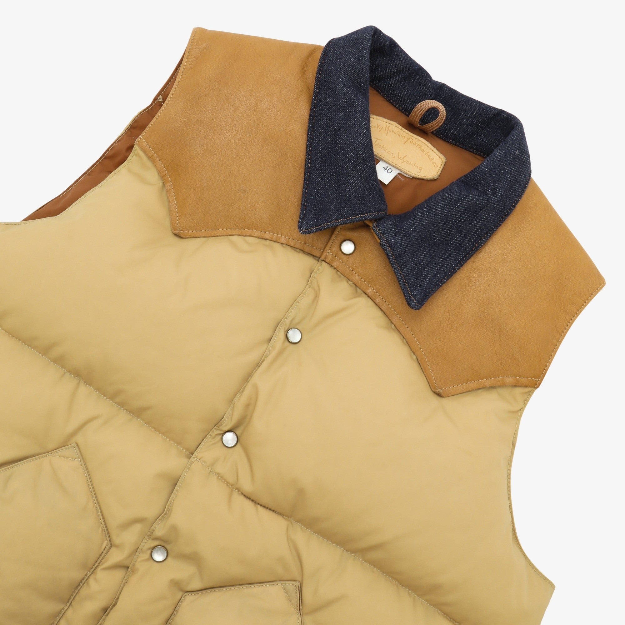 Denim Collar Christy Vest