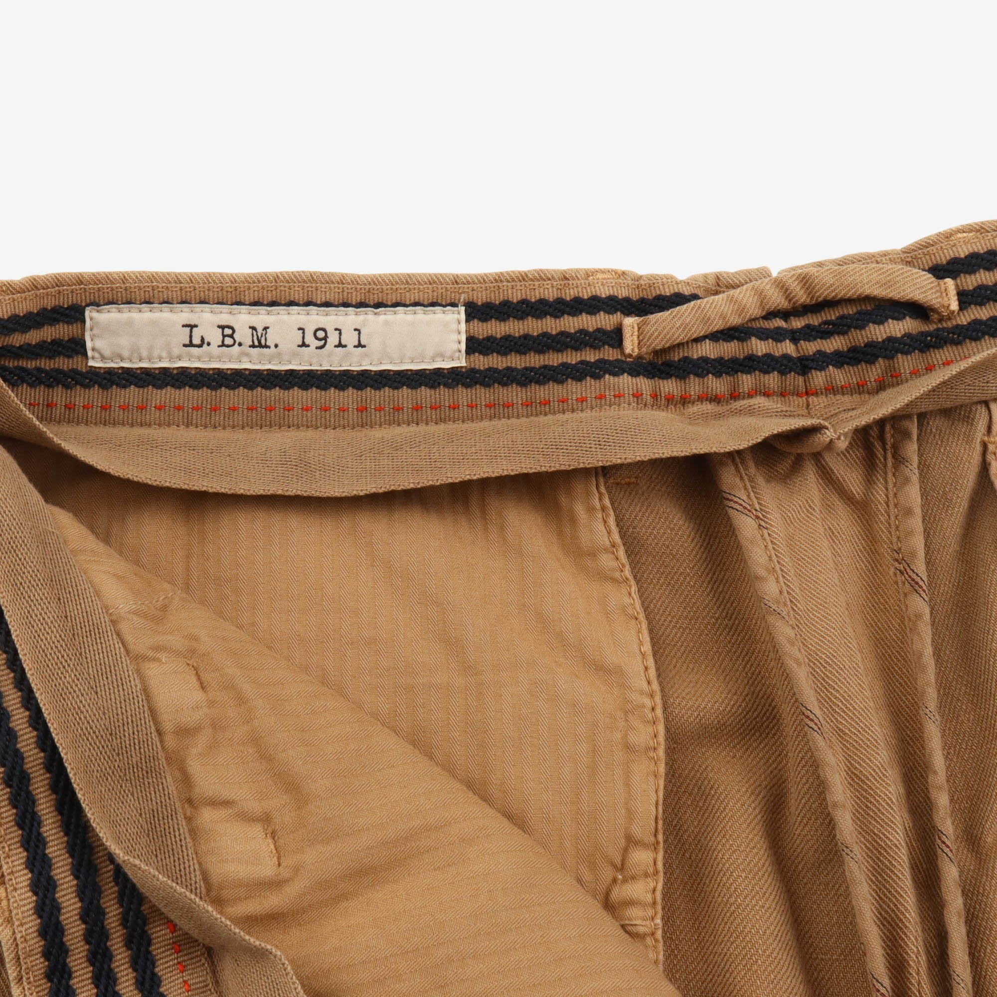Linen Blend Pleated Chino