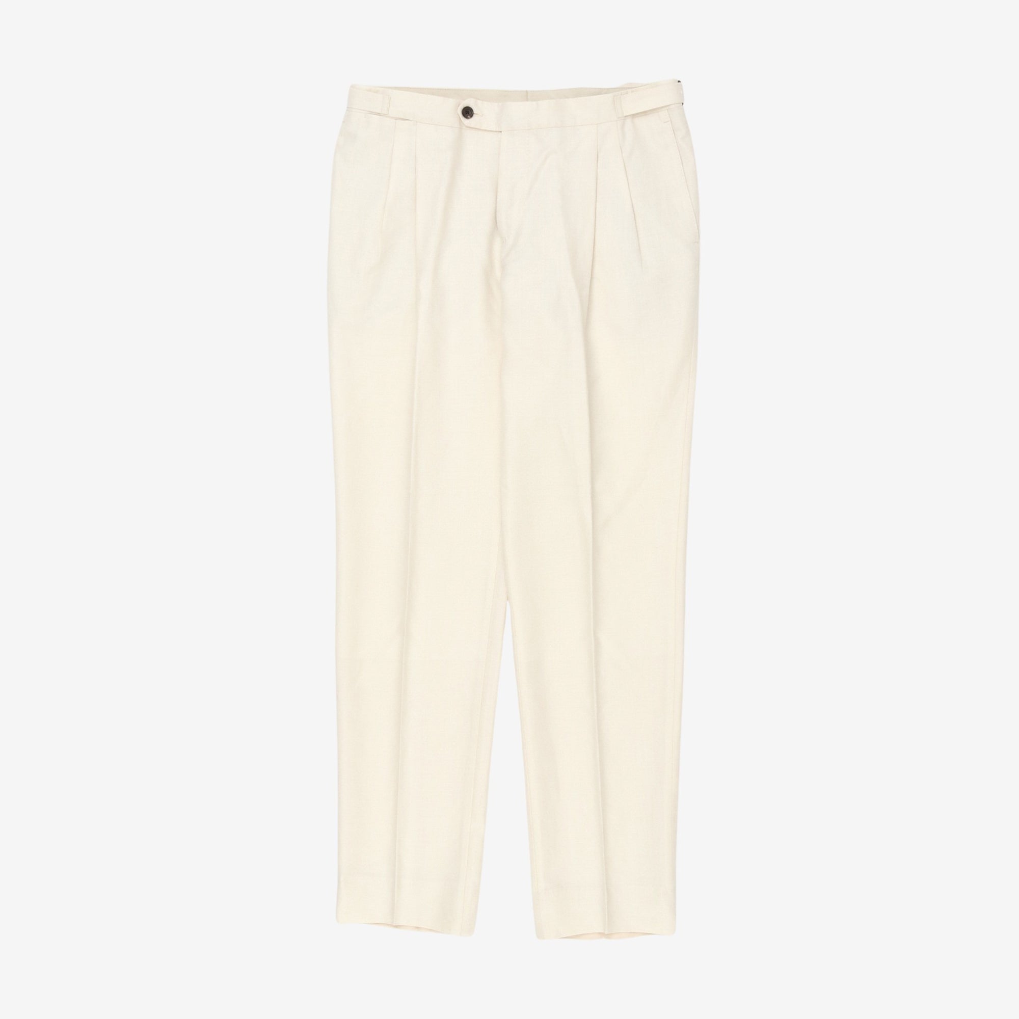 Pleated Wool Trouser (32W x 32.5L)