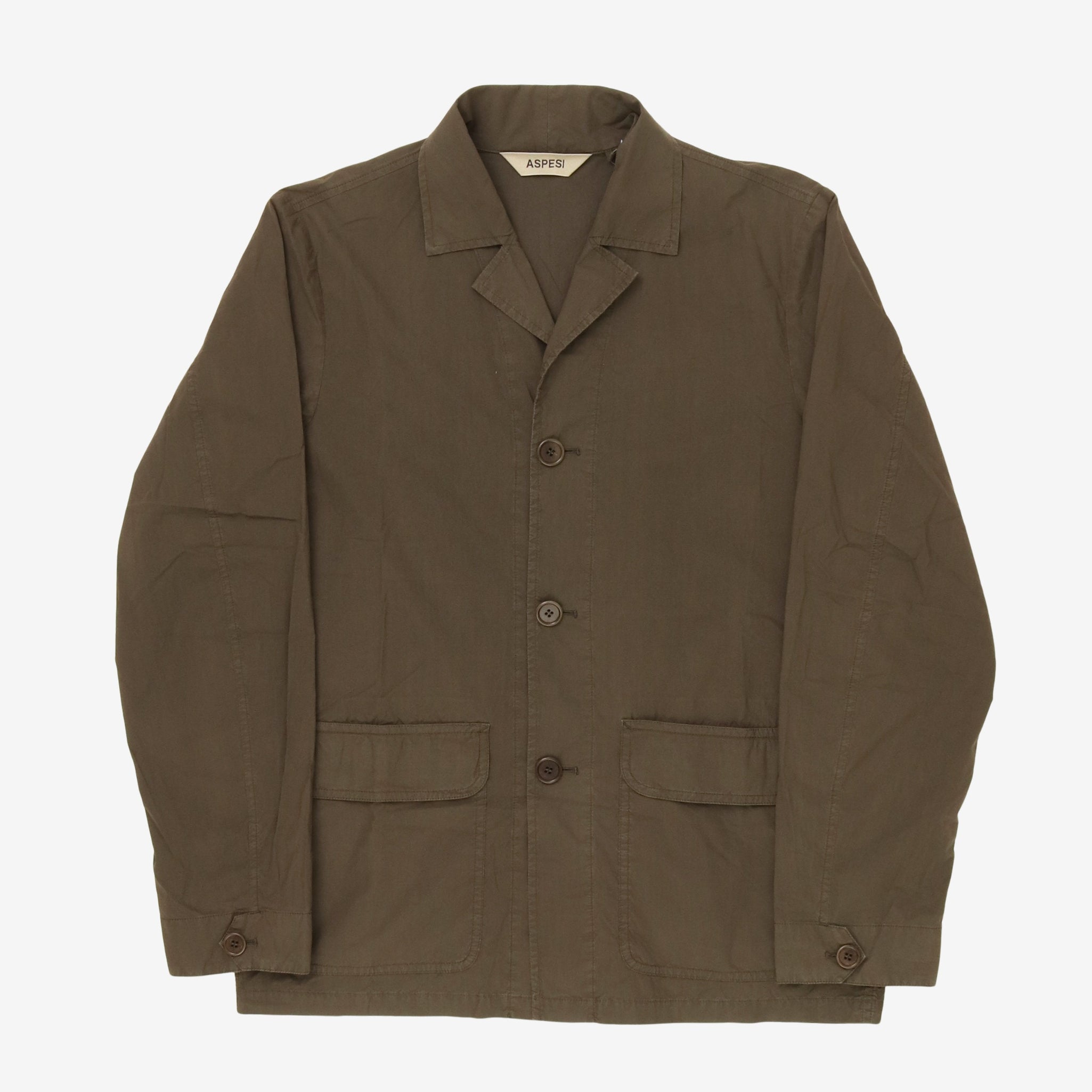 Open Collar Shirt Jacket