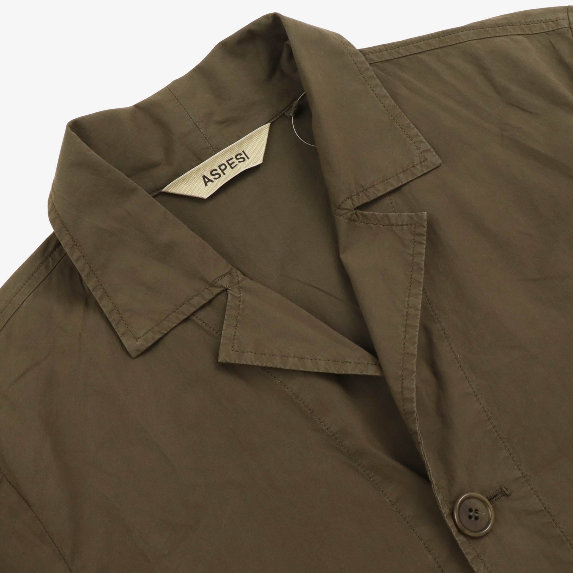 Open Collar Shirt Jacket