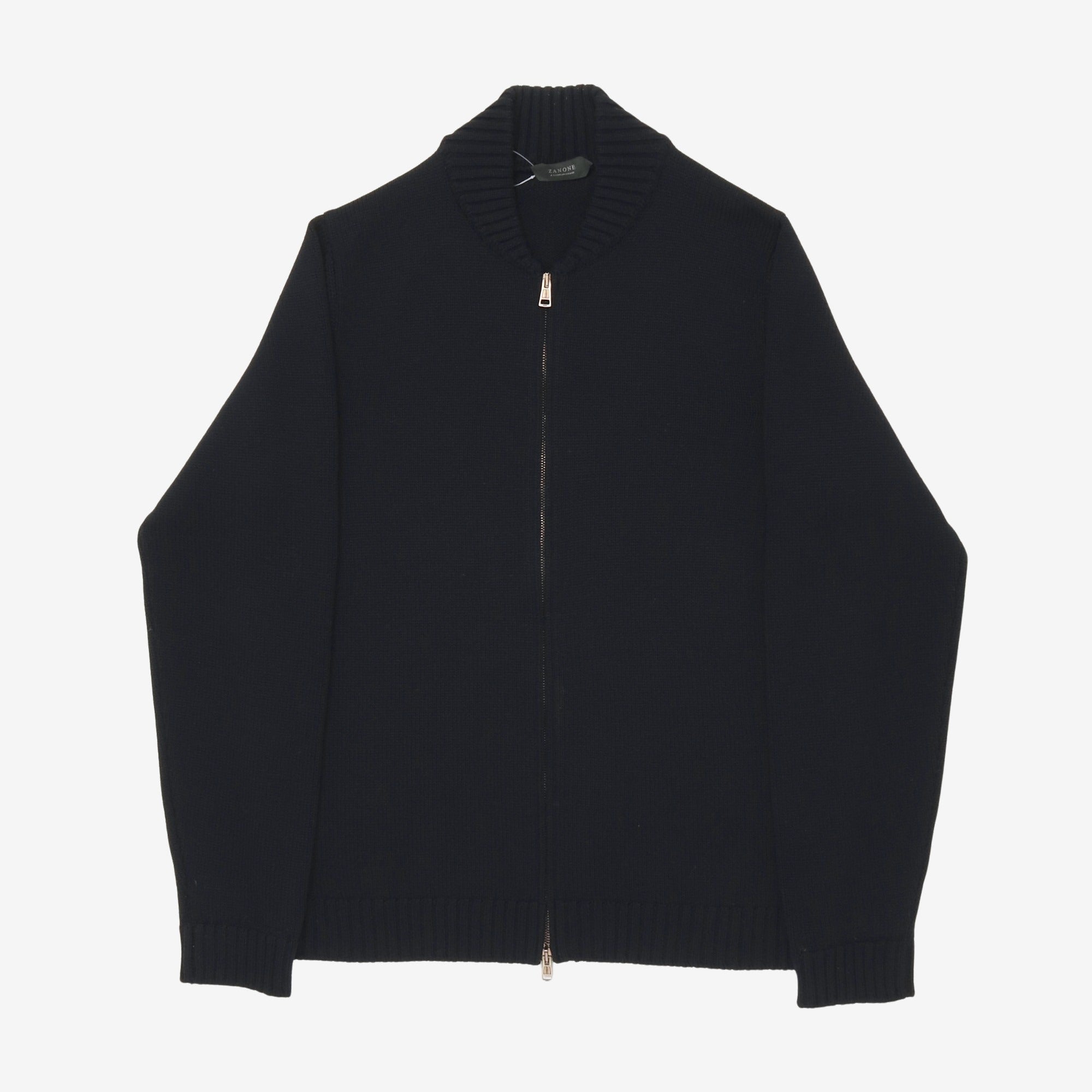 Wool Zip Cardigan