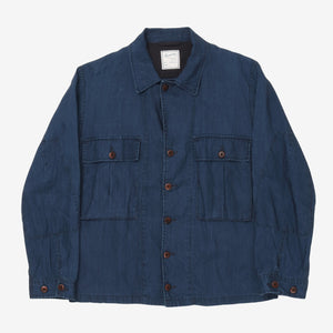 Indigo Linen Overshirt