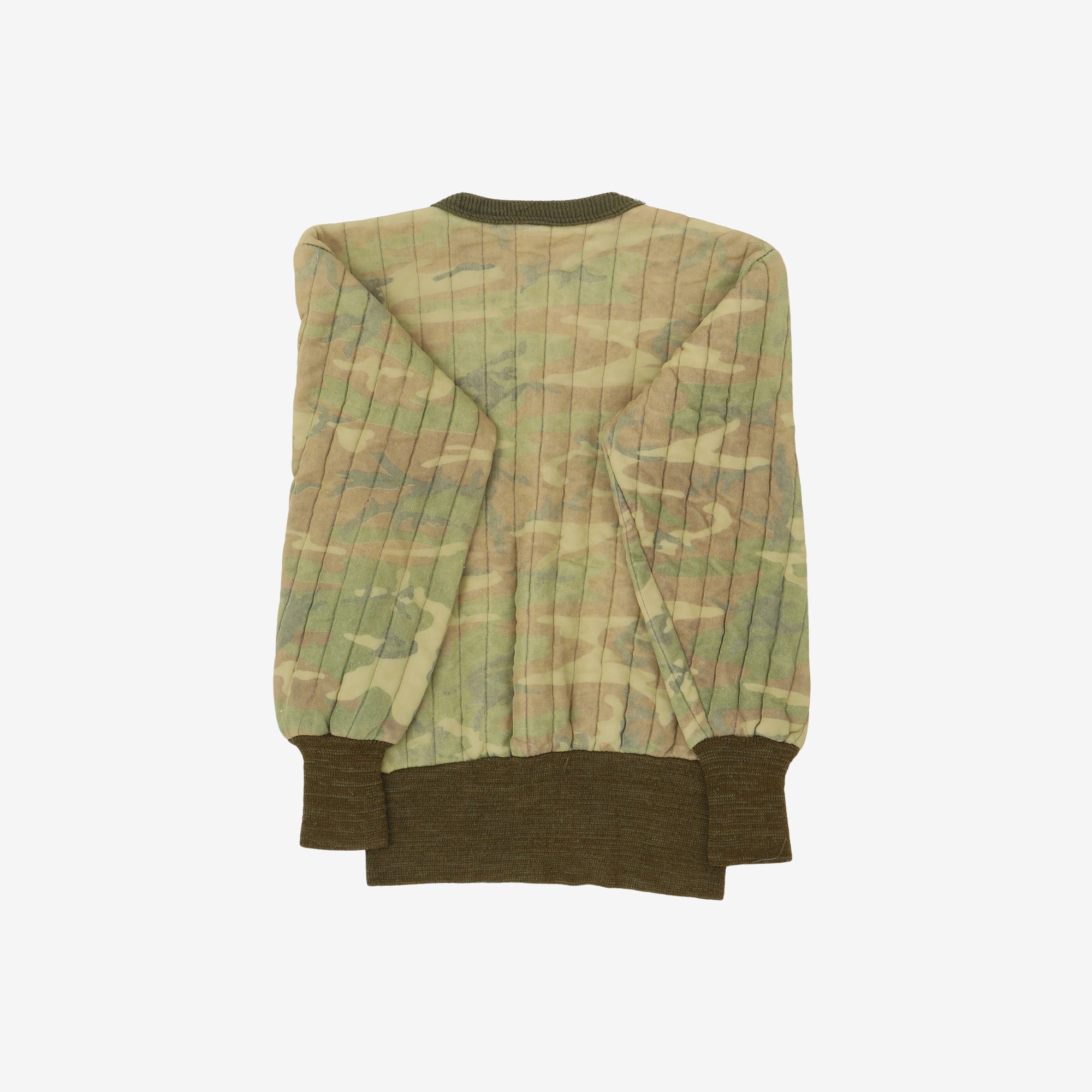 1970s Hollofil 808 Quilted Thermal Sweatshirt