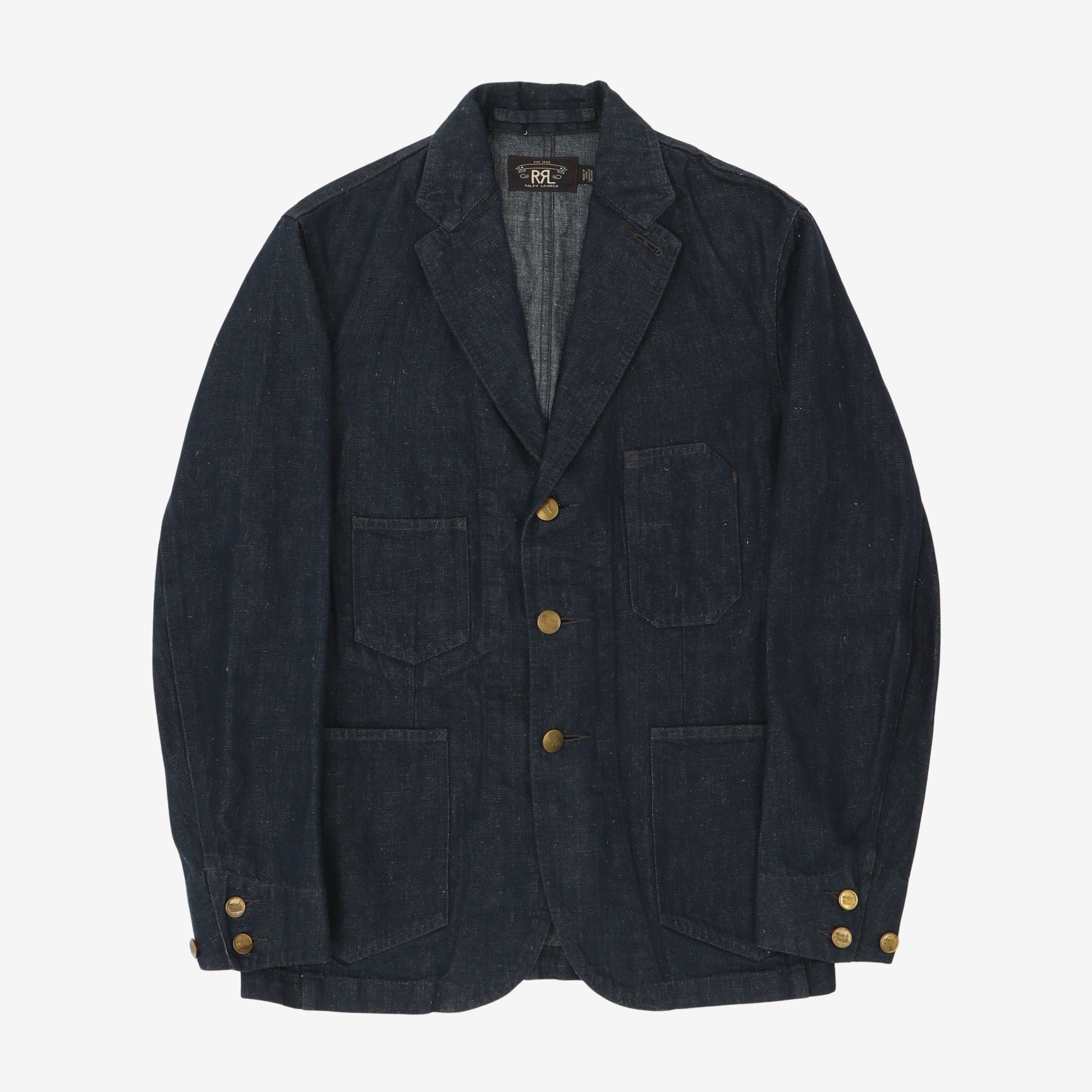 Cotton Hemp Denim Sports Coat