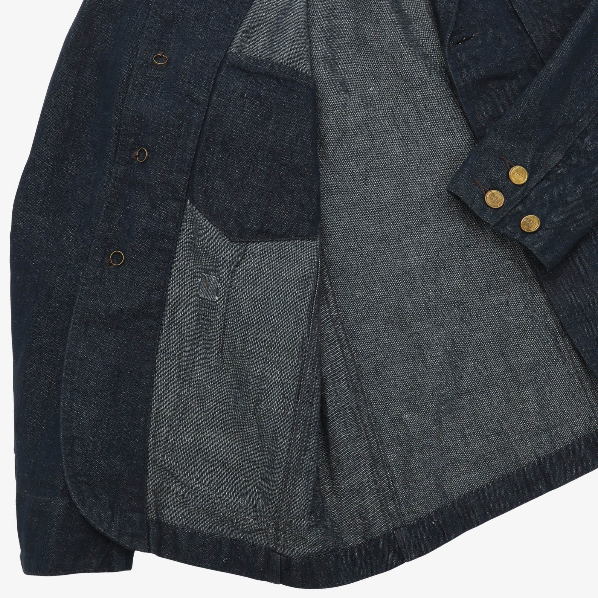 Cotton Hemp Denim Sports Coat