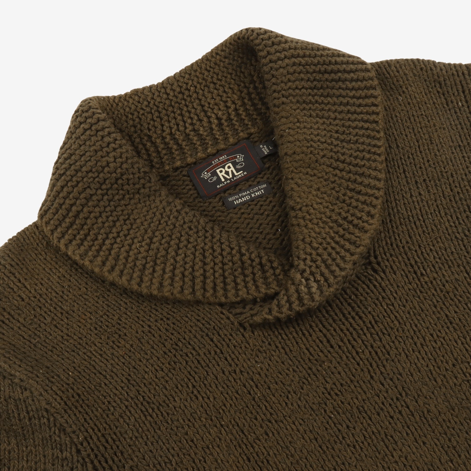 Shall Collar Hand Knit