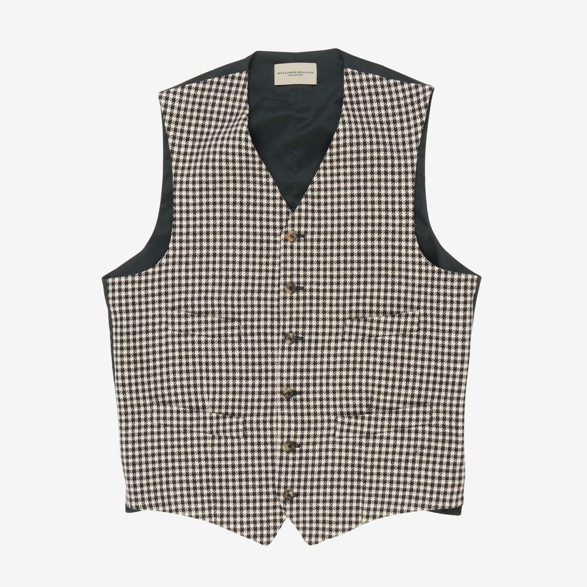 Wool Check Waistcoat