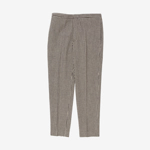 Wool Check Trousers