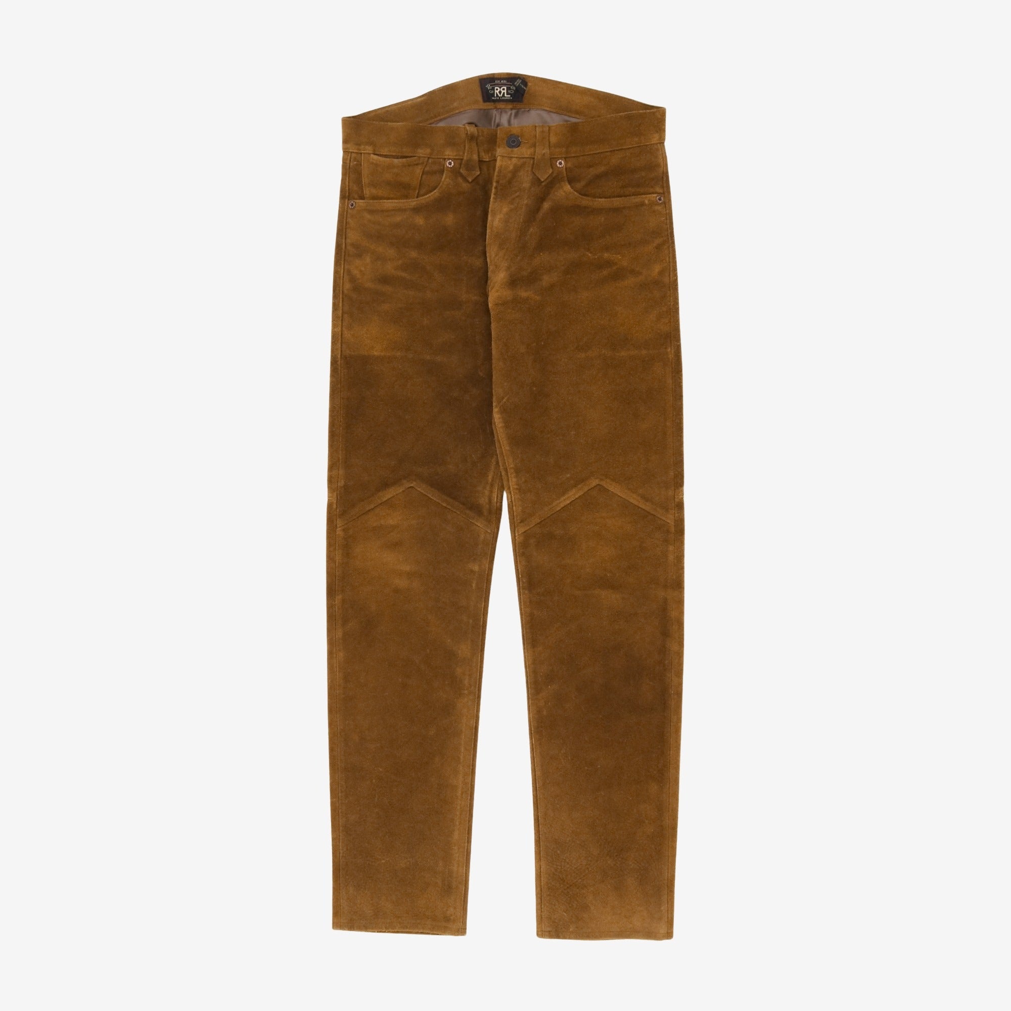 Suede Leather Ranch Pants