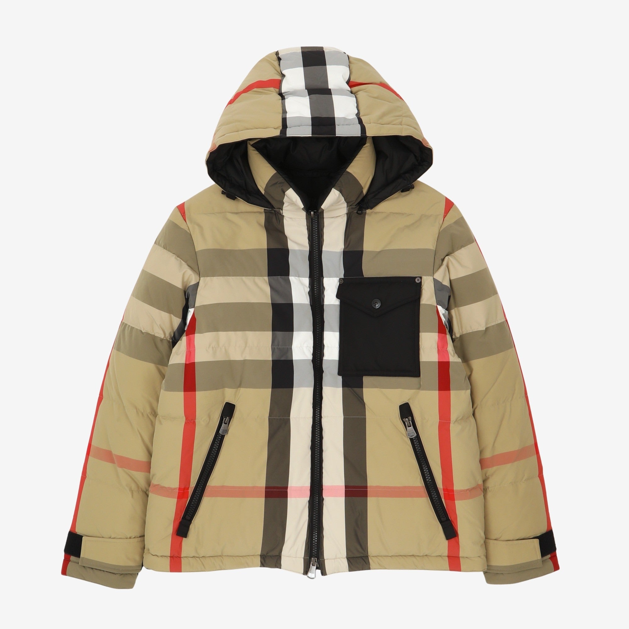 Reversible Check Puffer Jacket