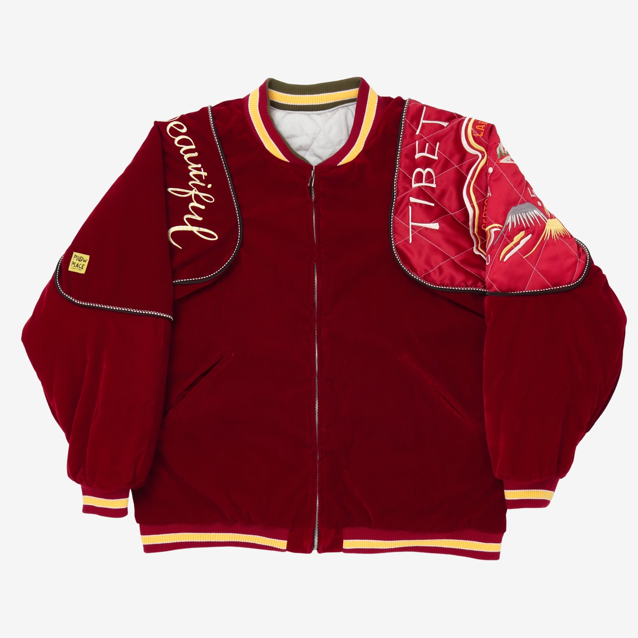 Velveteen Sham Bomber Jacket (Tibet)
