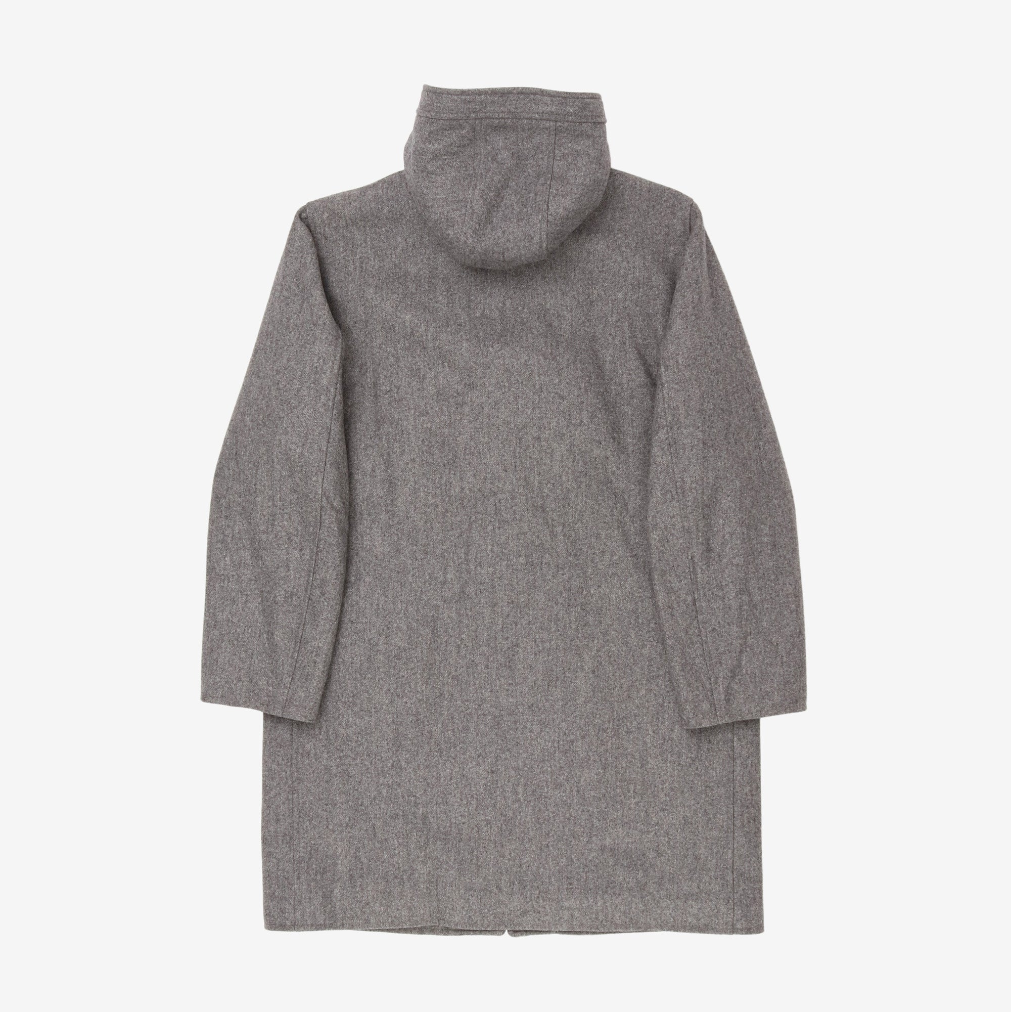 Wool Cashmere Hooded Overcoat