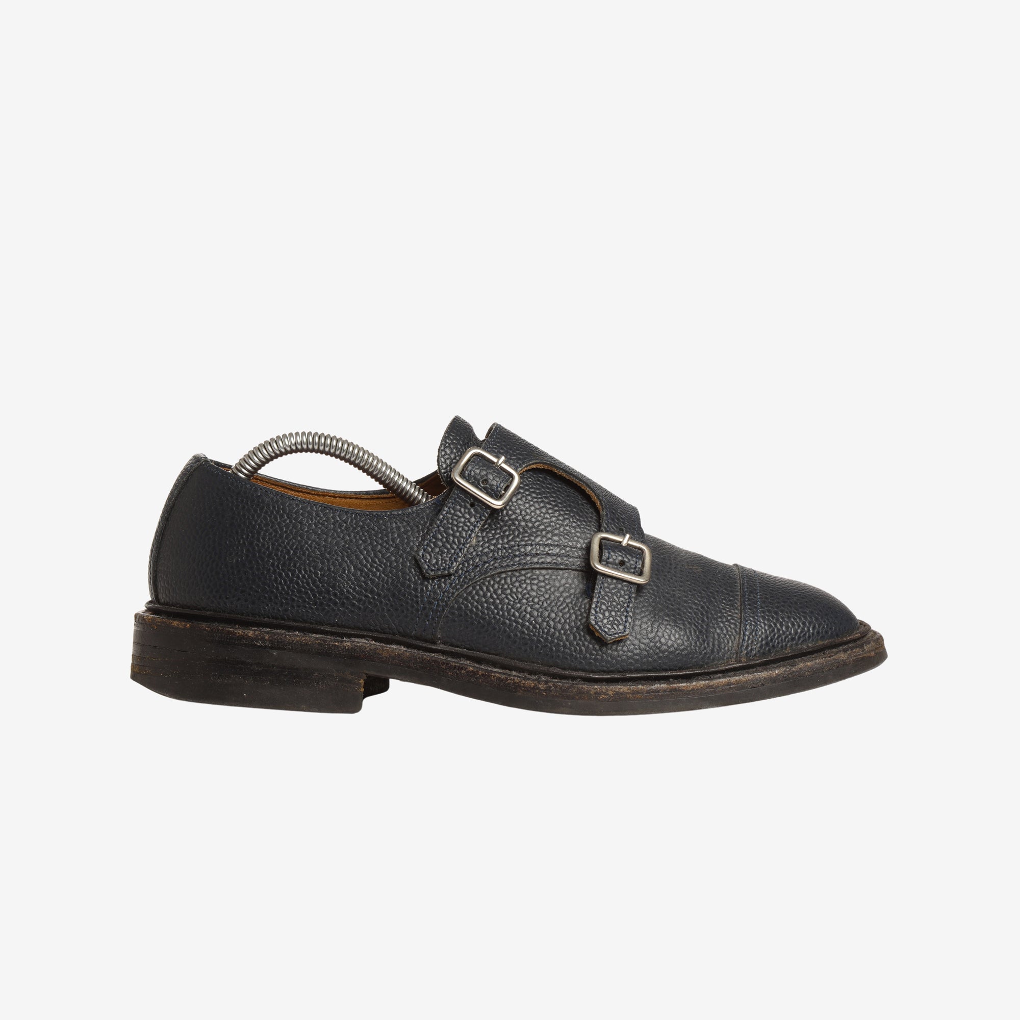 Double Buckle Monk Strap Shoes