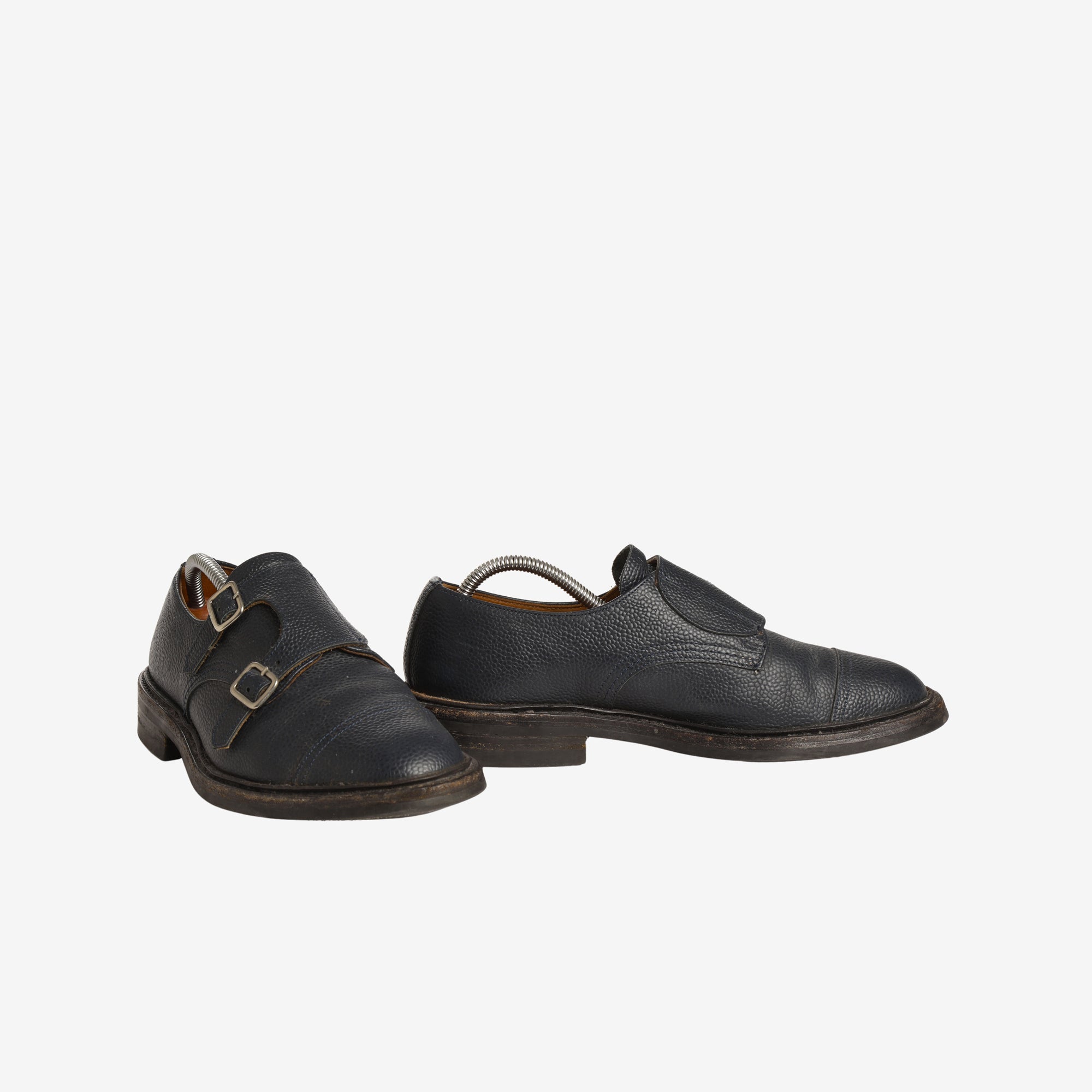 Double Buckle Monk Strap Shoes