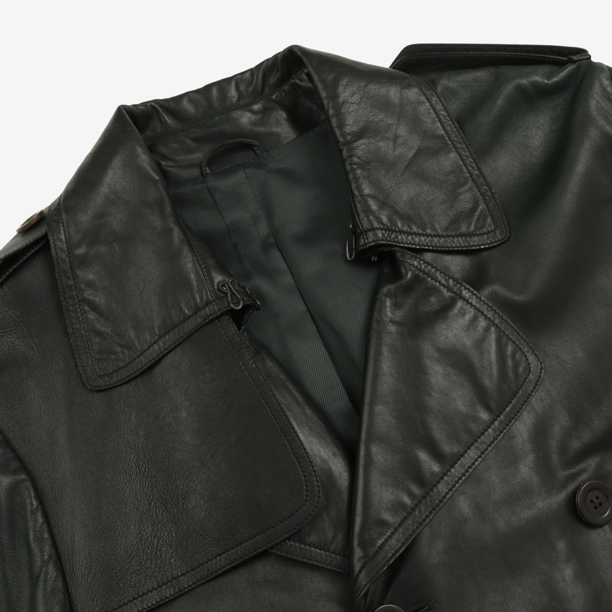 Leather Trench Coat