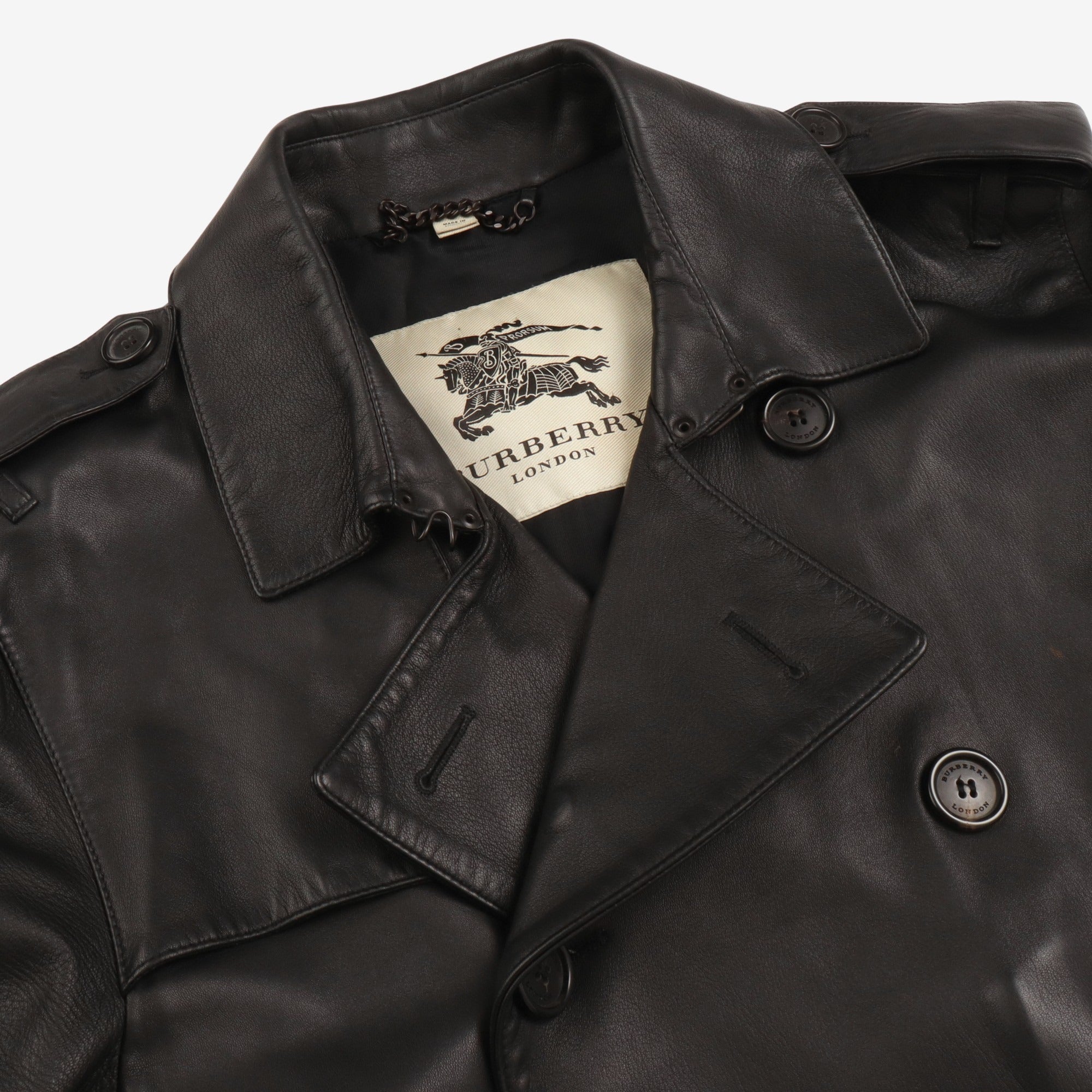 Leather Trench Coat