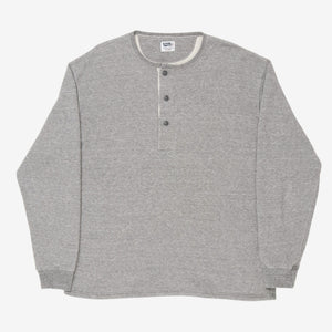 Buttoned Loopback Sweatshirt