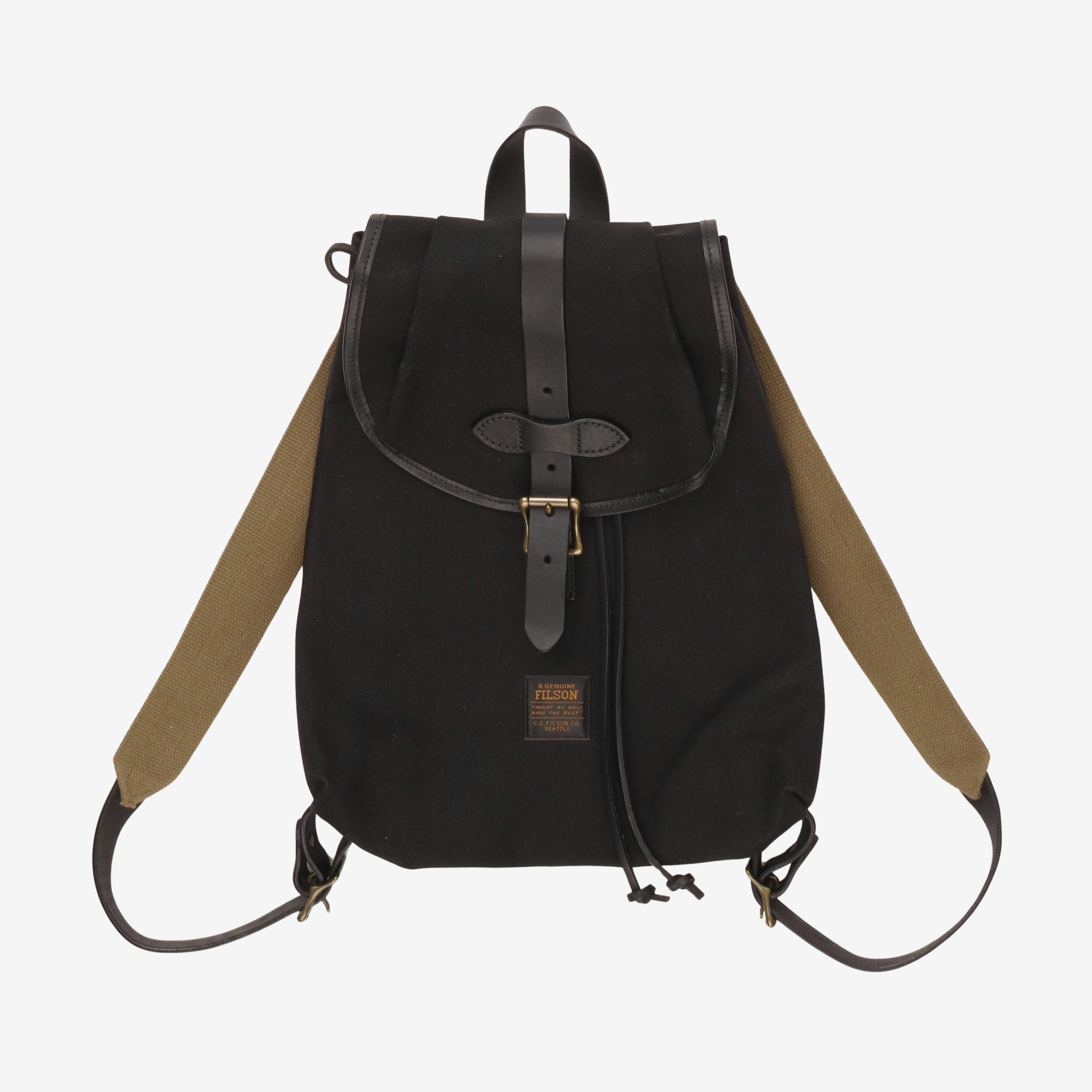 Rugged Twill Drawstring Backpack
