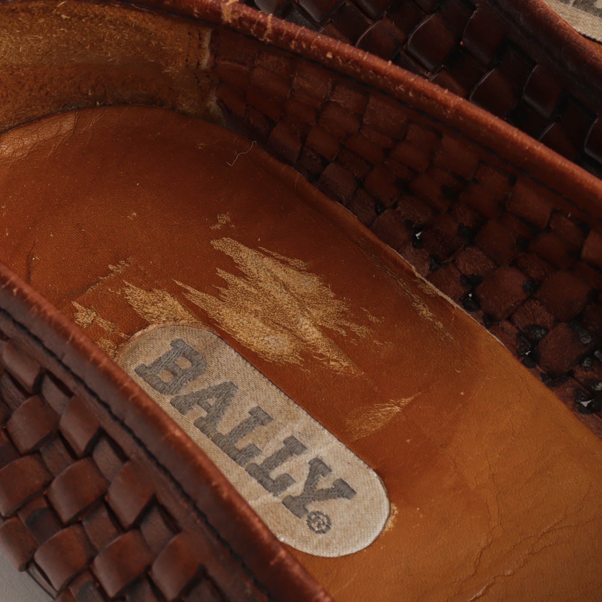 Woven Leather Penny Loafers