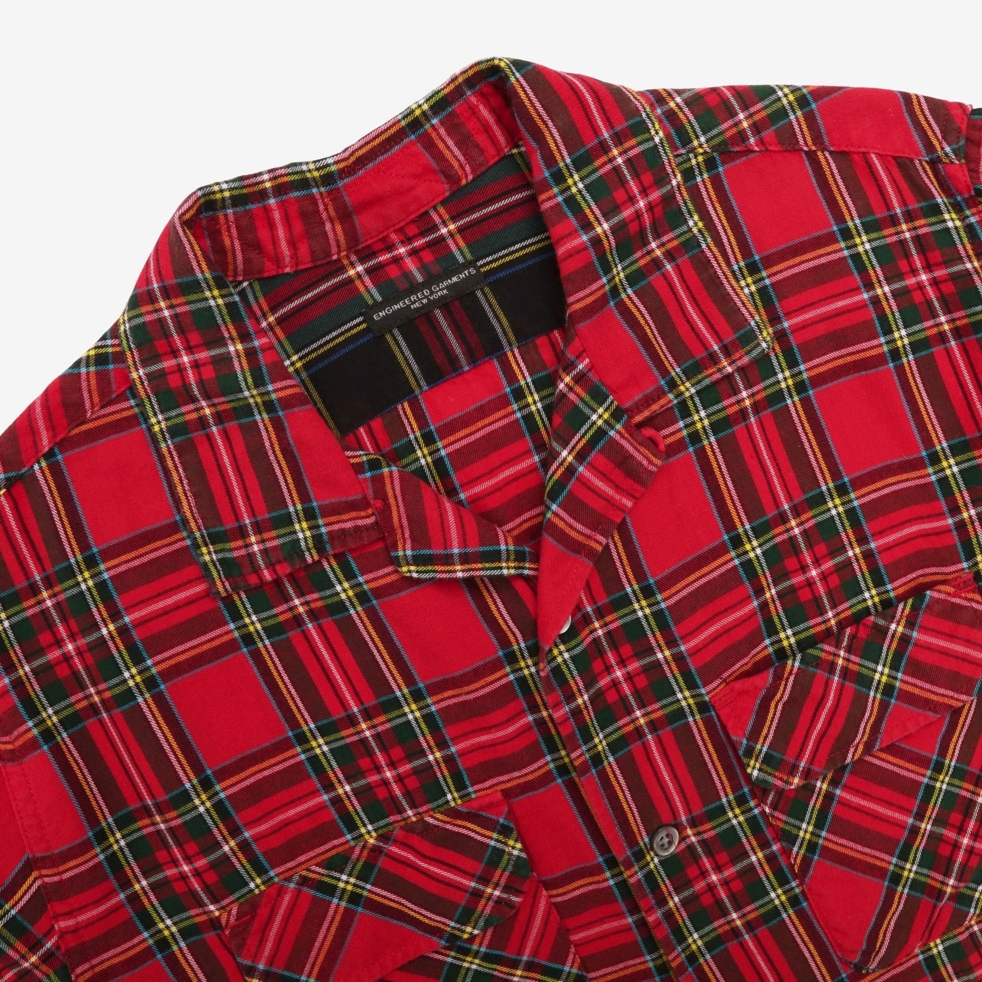 Camp Collar Tartan Shirt
