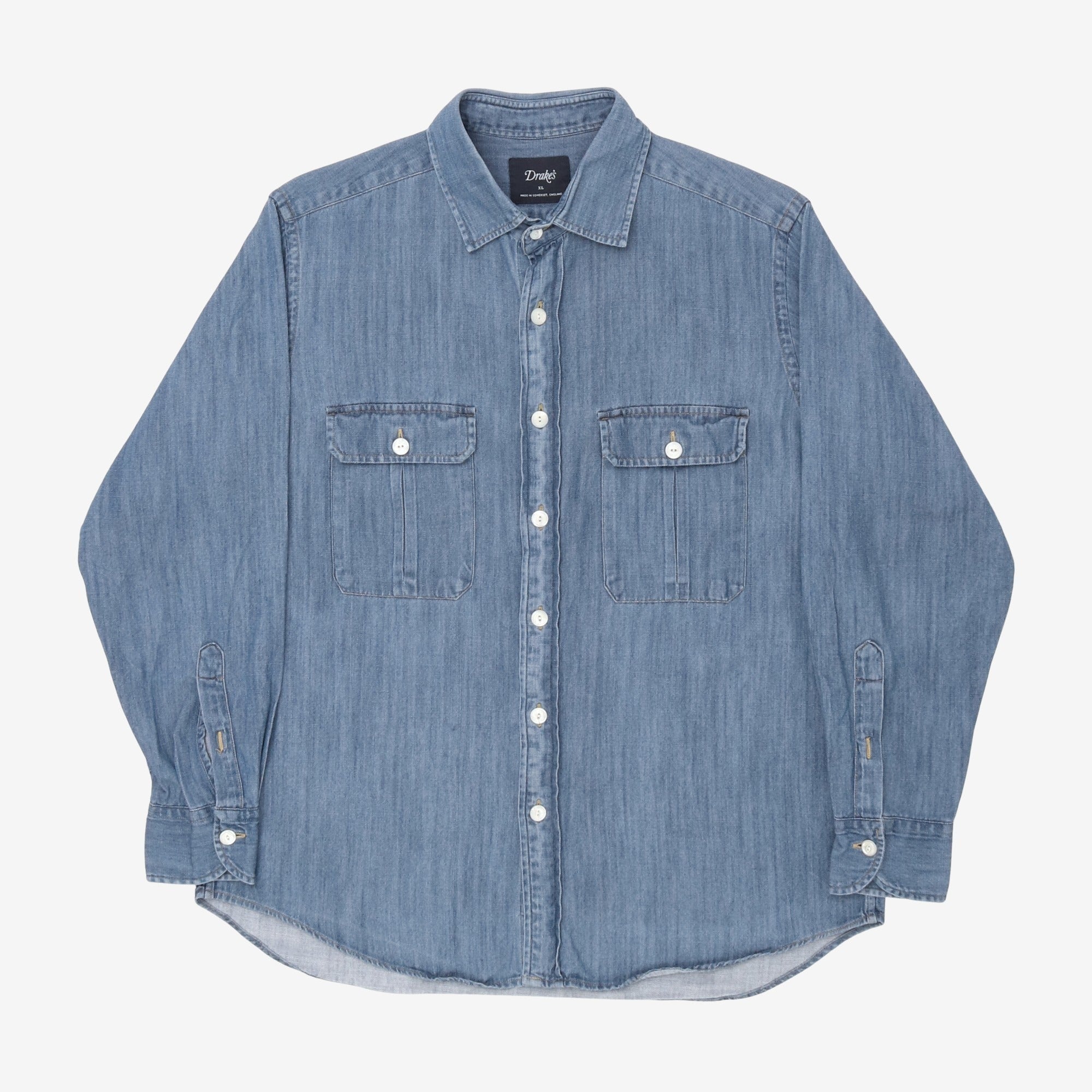 Denim Two Pocket Work Shirt