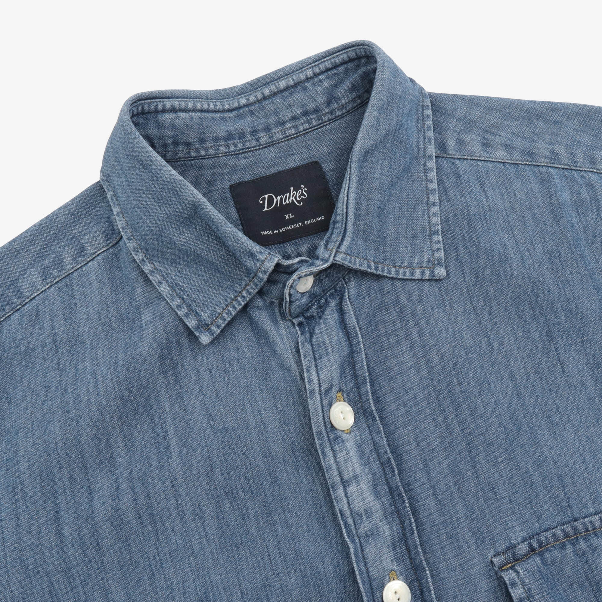Denim Two Pocket Work Shirt