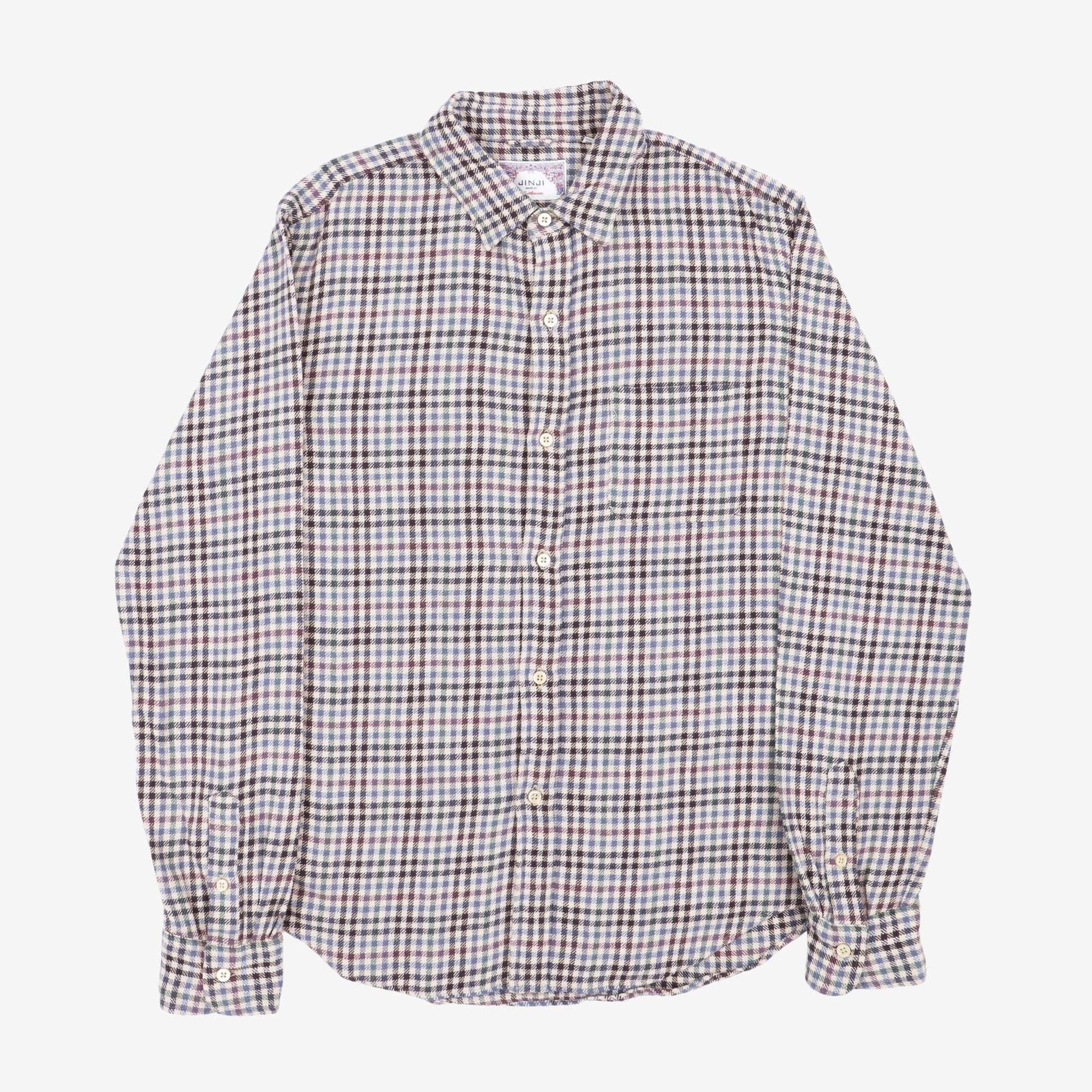 Jinji Gingham Flannel Shirt