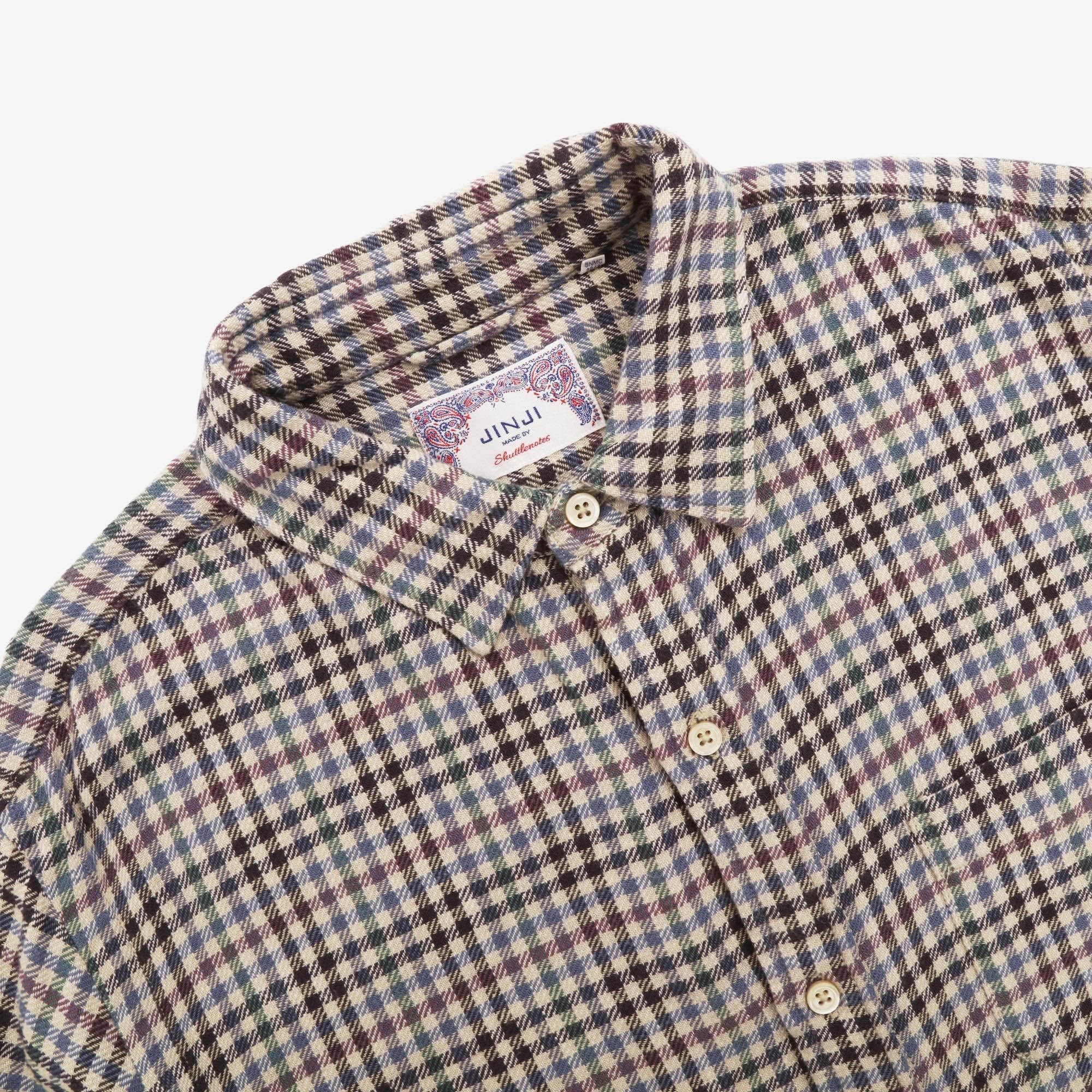 Jinji Gingham Flannel Shirt