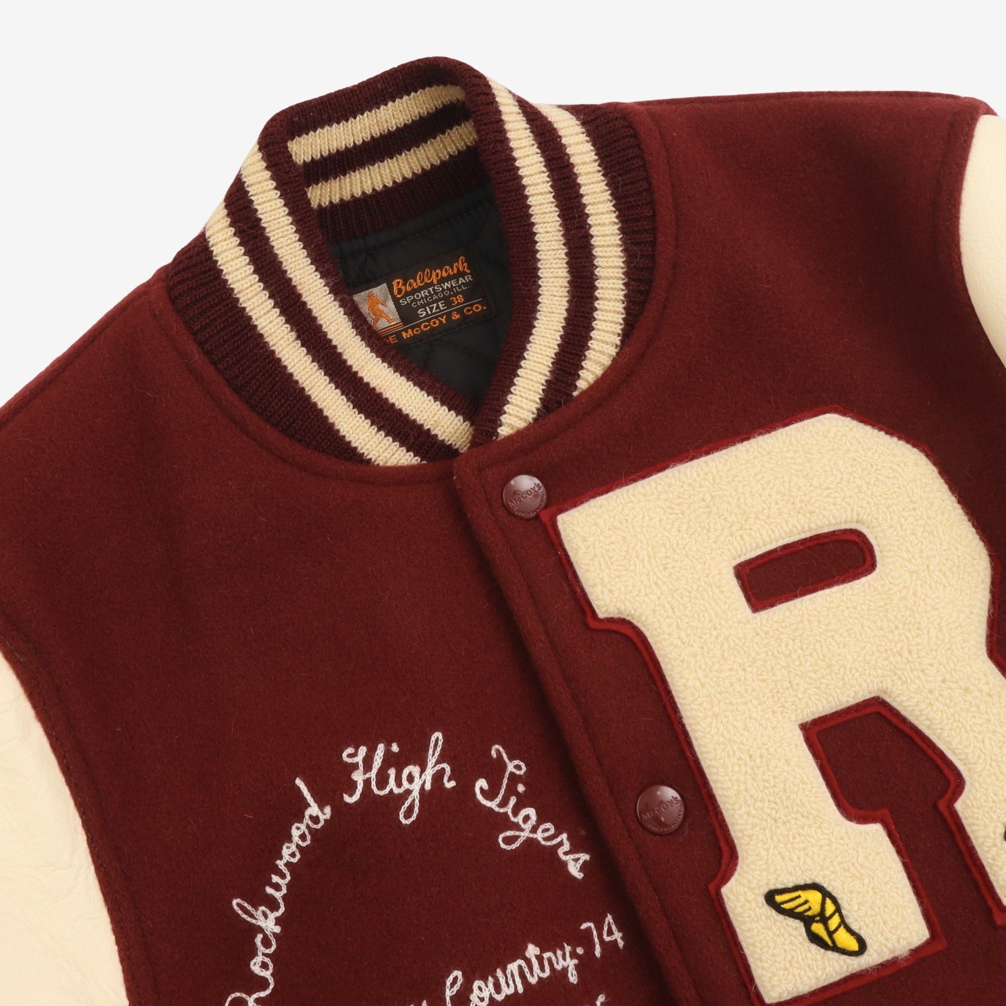 1970s Rockwood Varsity Jacket