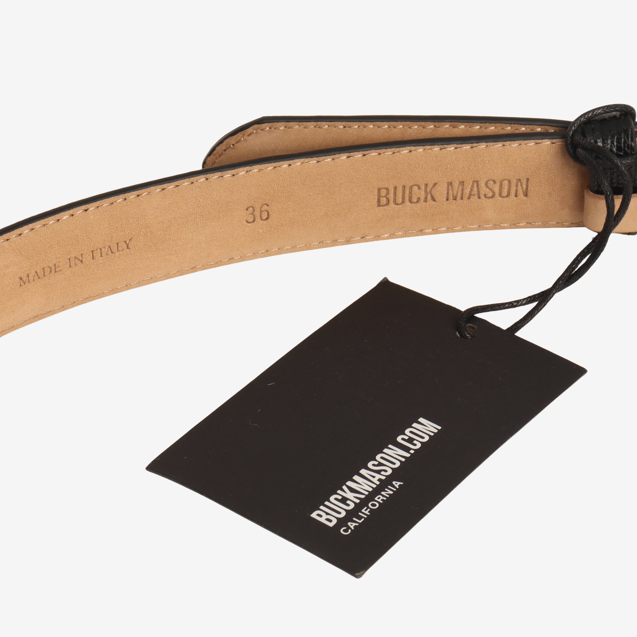 Embossed Lizard Campus Belt