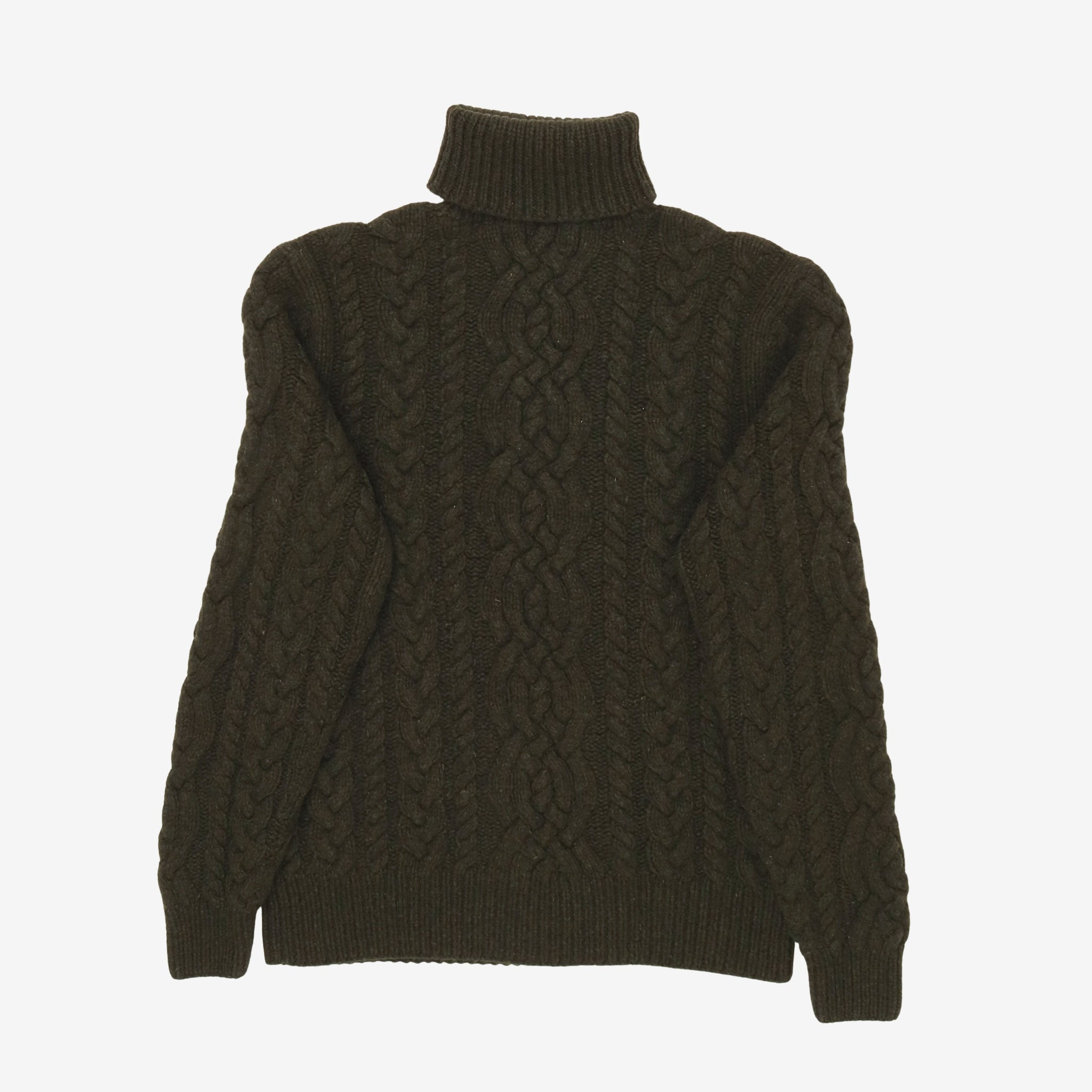 Cashmere Cable Knit Turtleneck Sweater