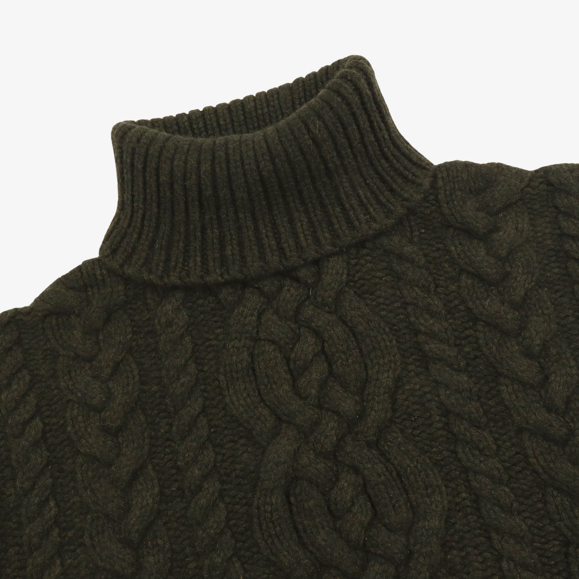 Cashmere Cable Knit Turtleneck Sweater
