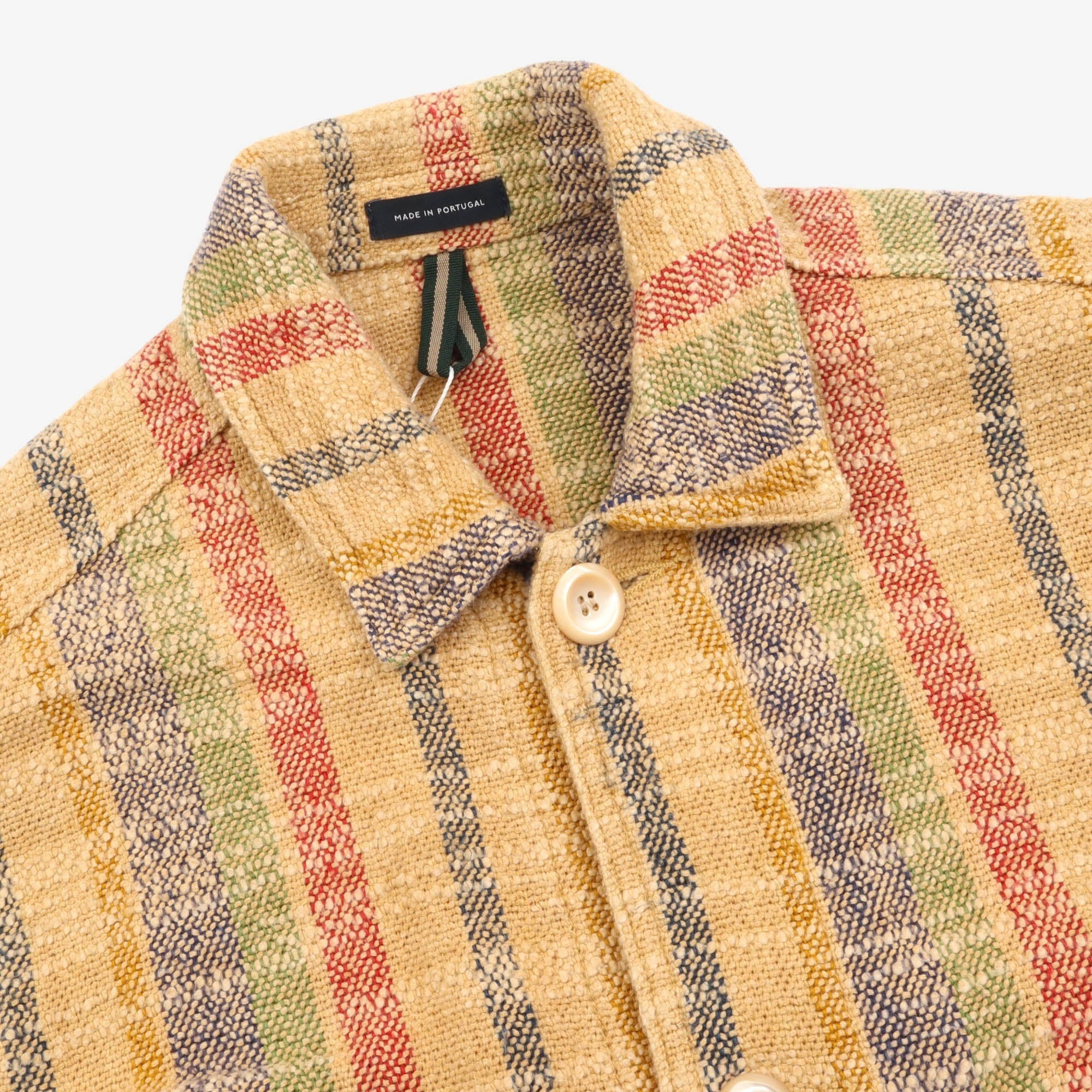 Rustic Stripe Five Pocket Chore Jacket