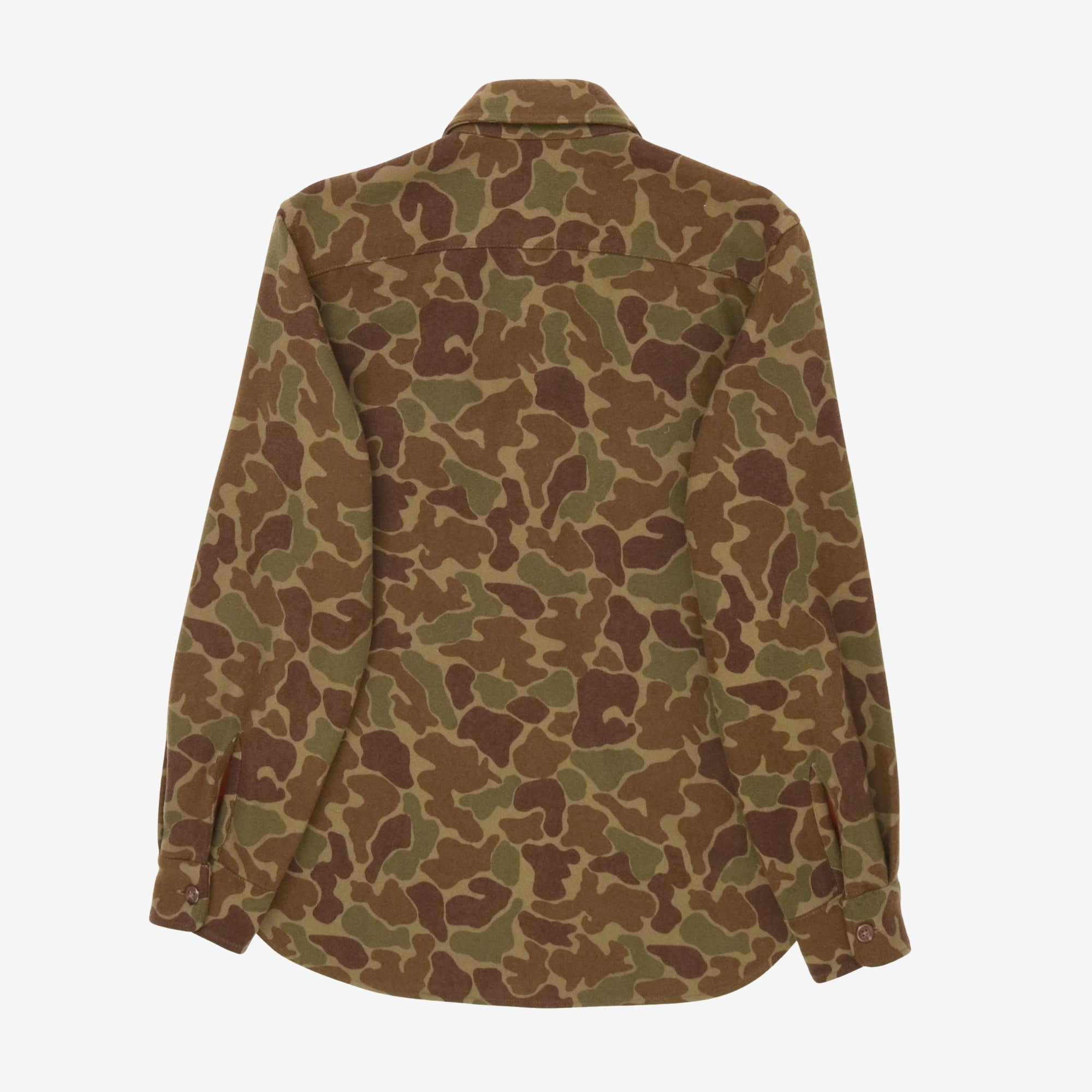 Wool Camouflage Shirt Jacket