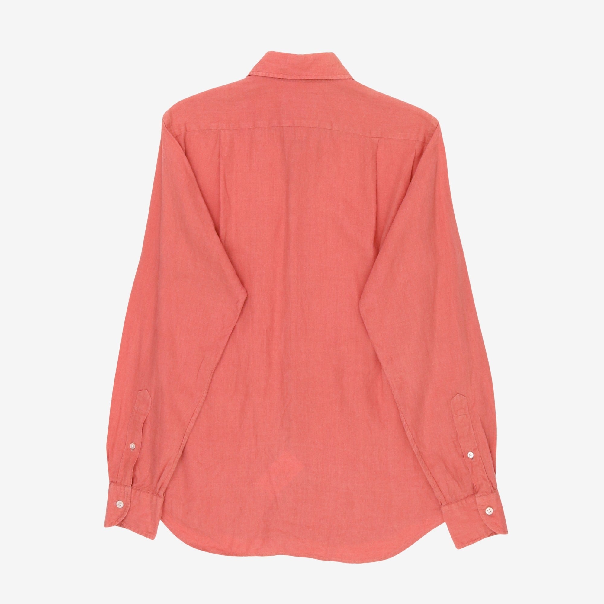 Linen Spread Collar Shirt