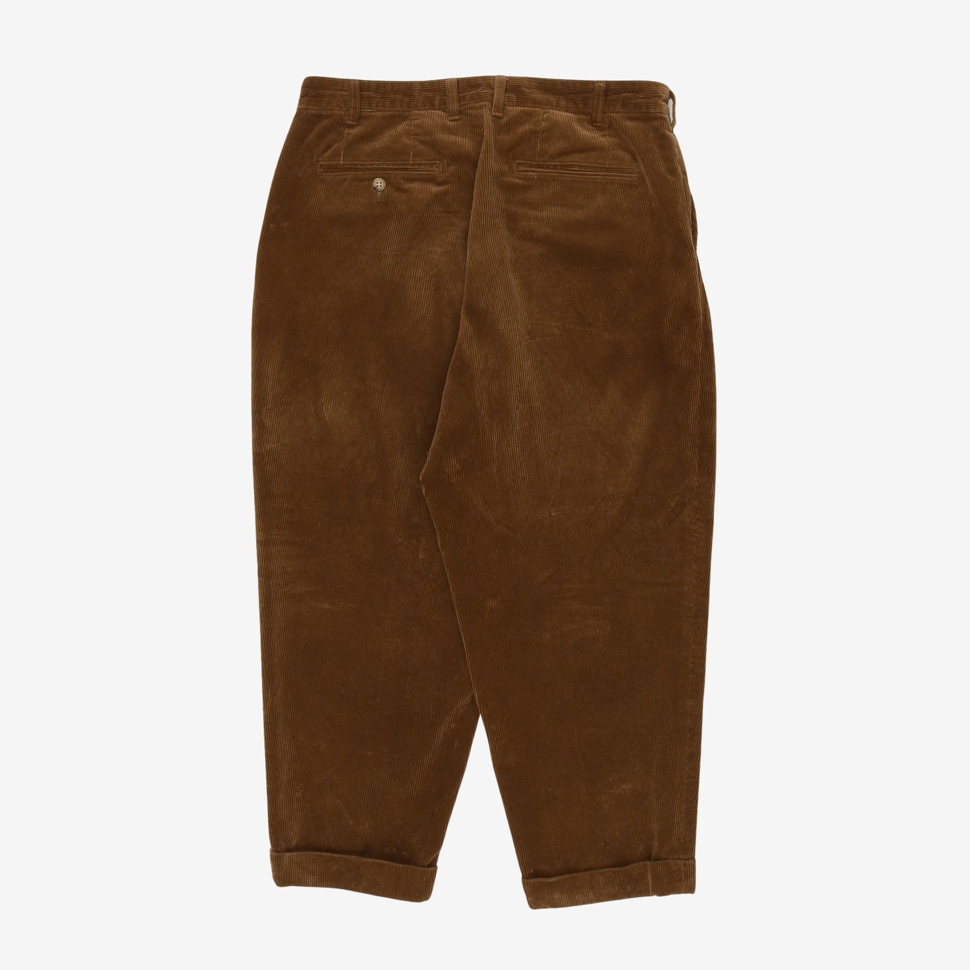 2 Pleats Tapered Corduroy Pants (34W X 25L)